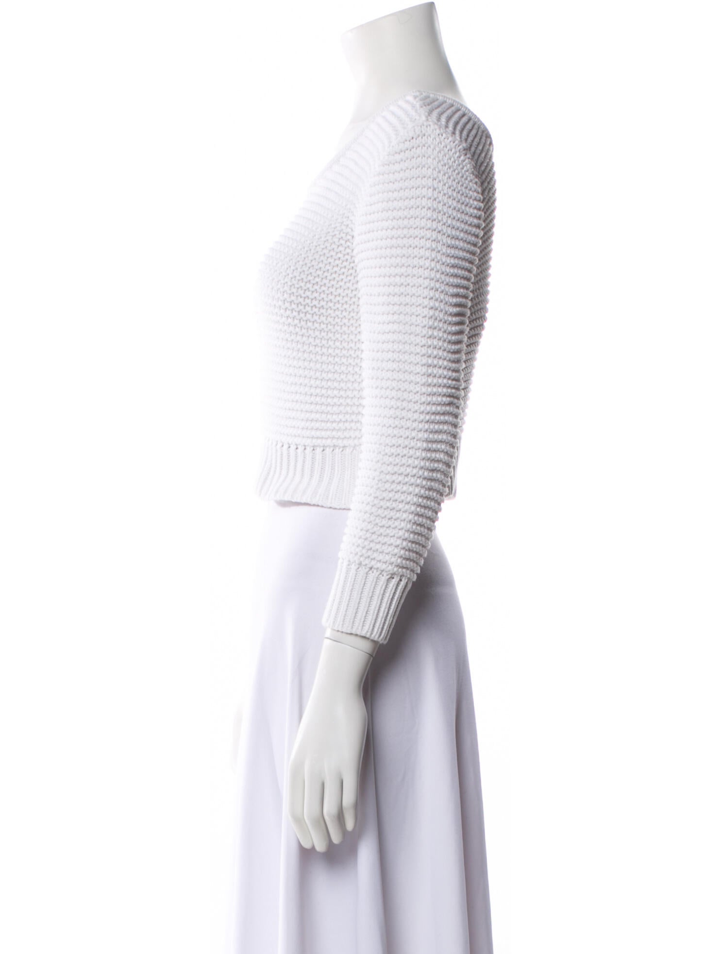 Courrèges Merino Wool Scoop Neck Sweater