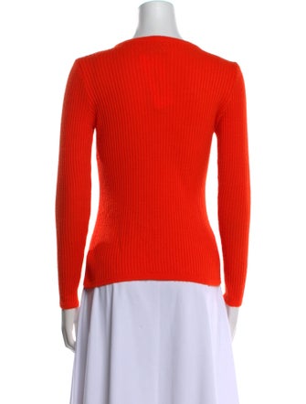 Courrèges Lace Scoop Neck Sweater