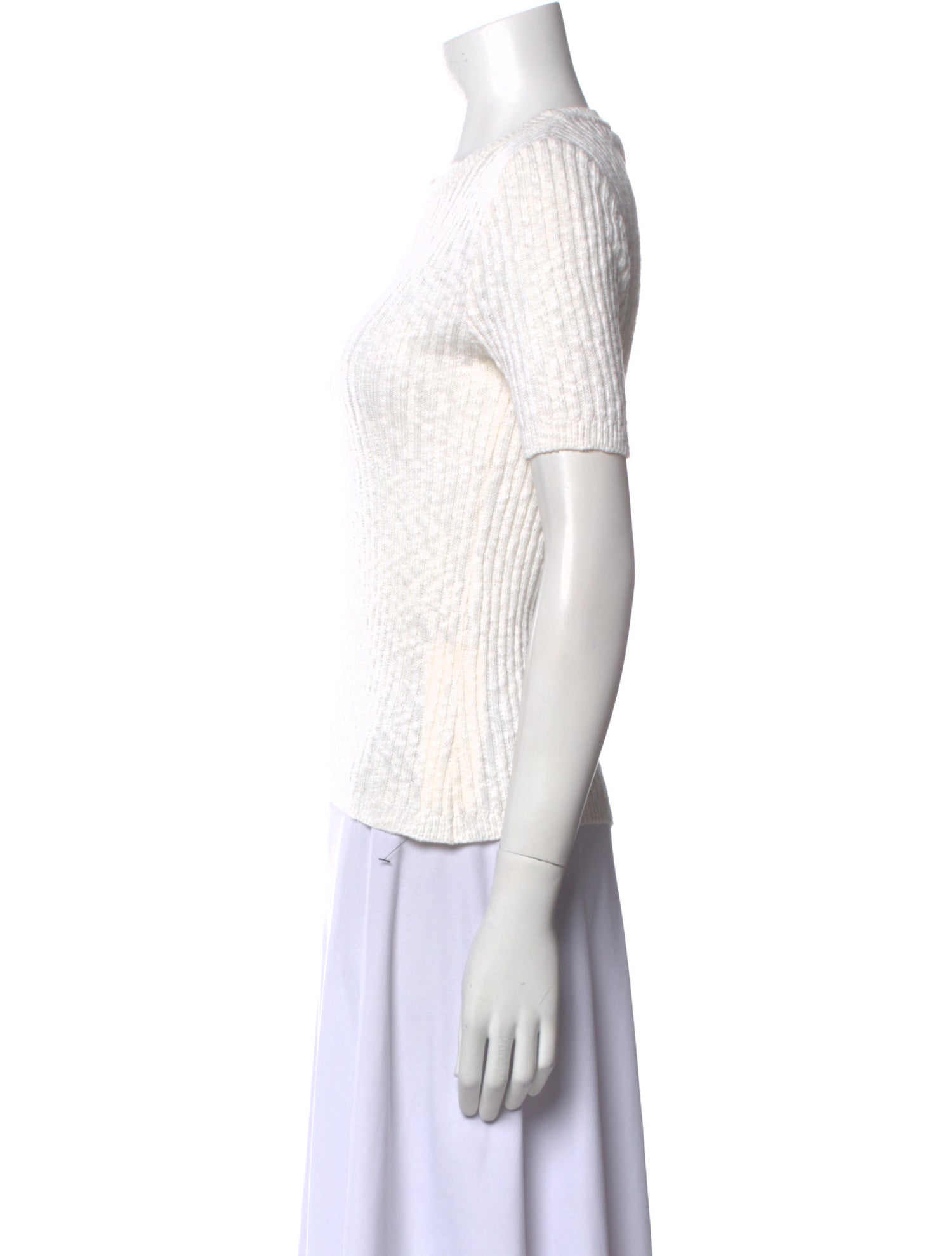 Courrèges Crew Neck Short Sleeve Top