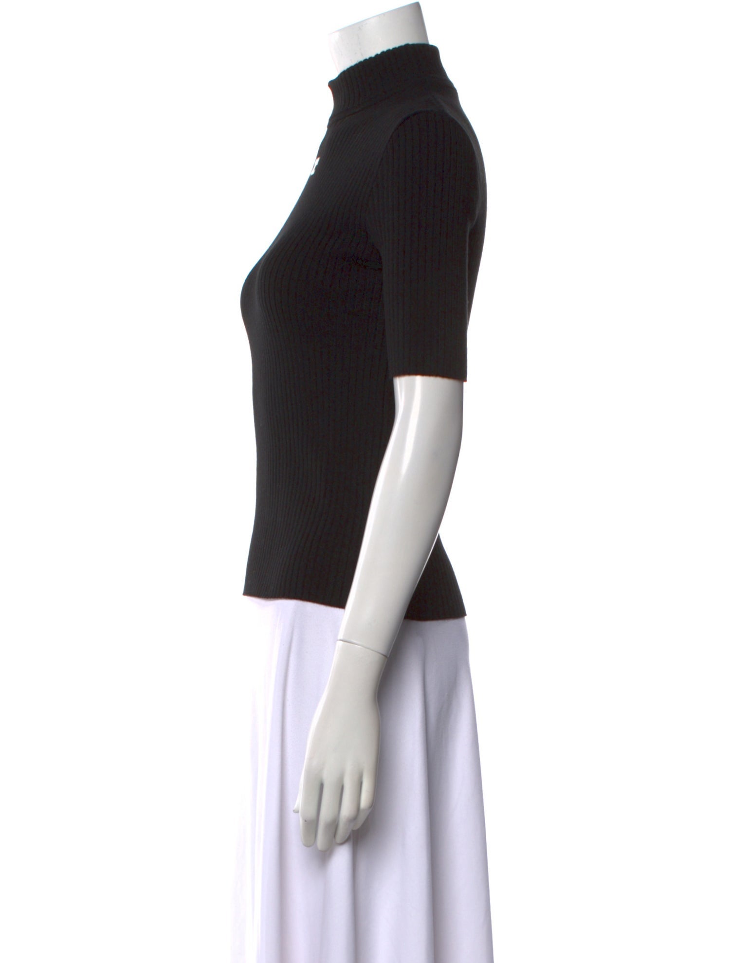 Courrèges Turtleneck Short Sleeve Top