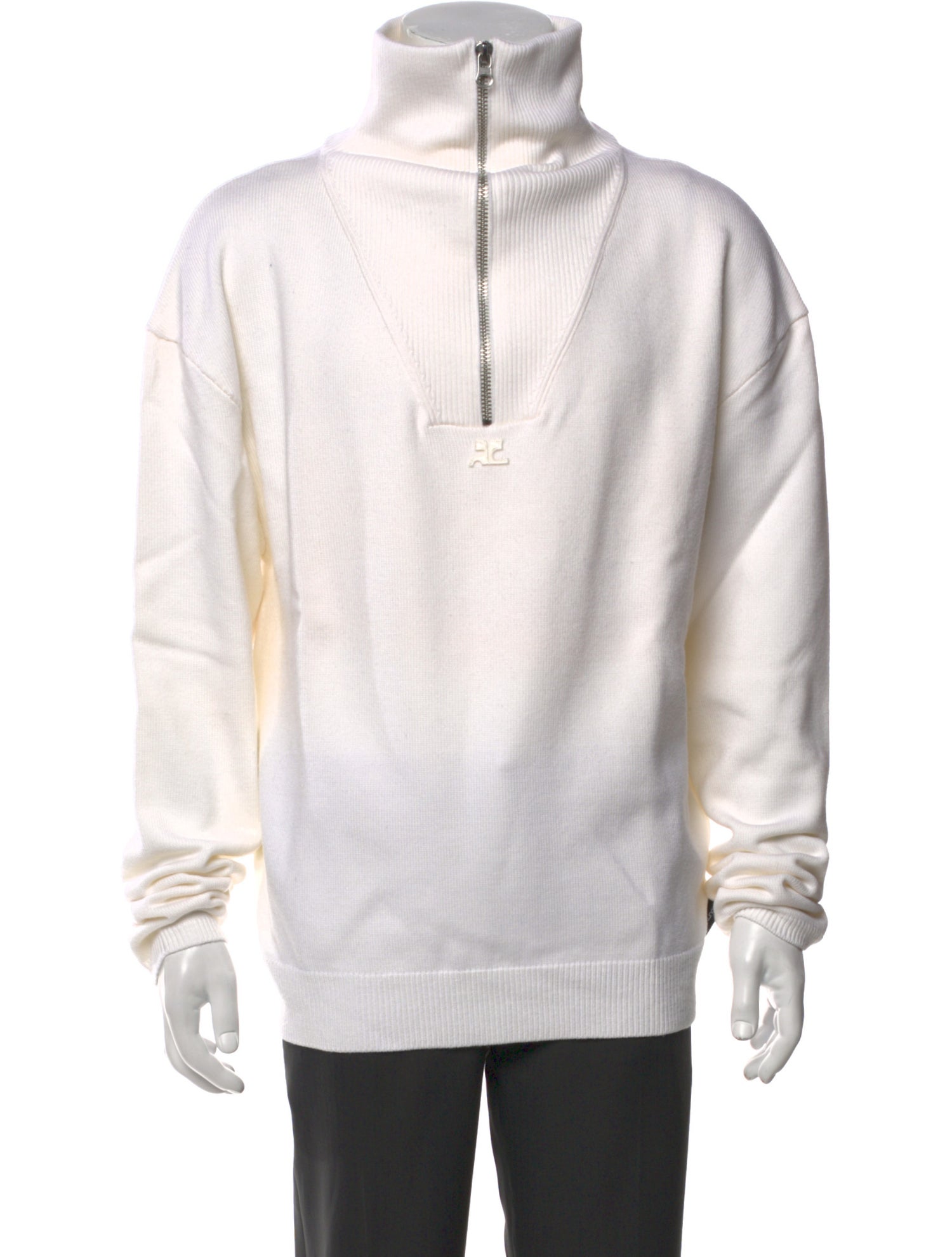 Courrèges Virgin Wool Turtleneck Pullover