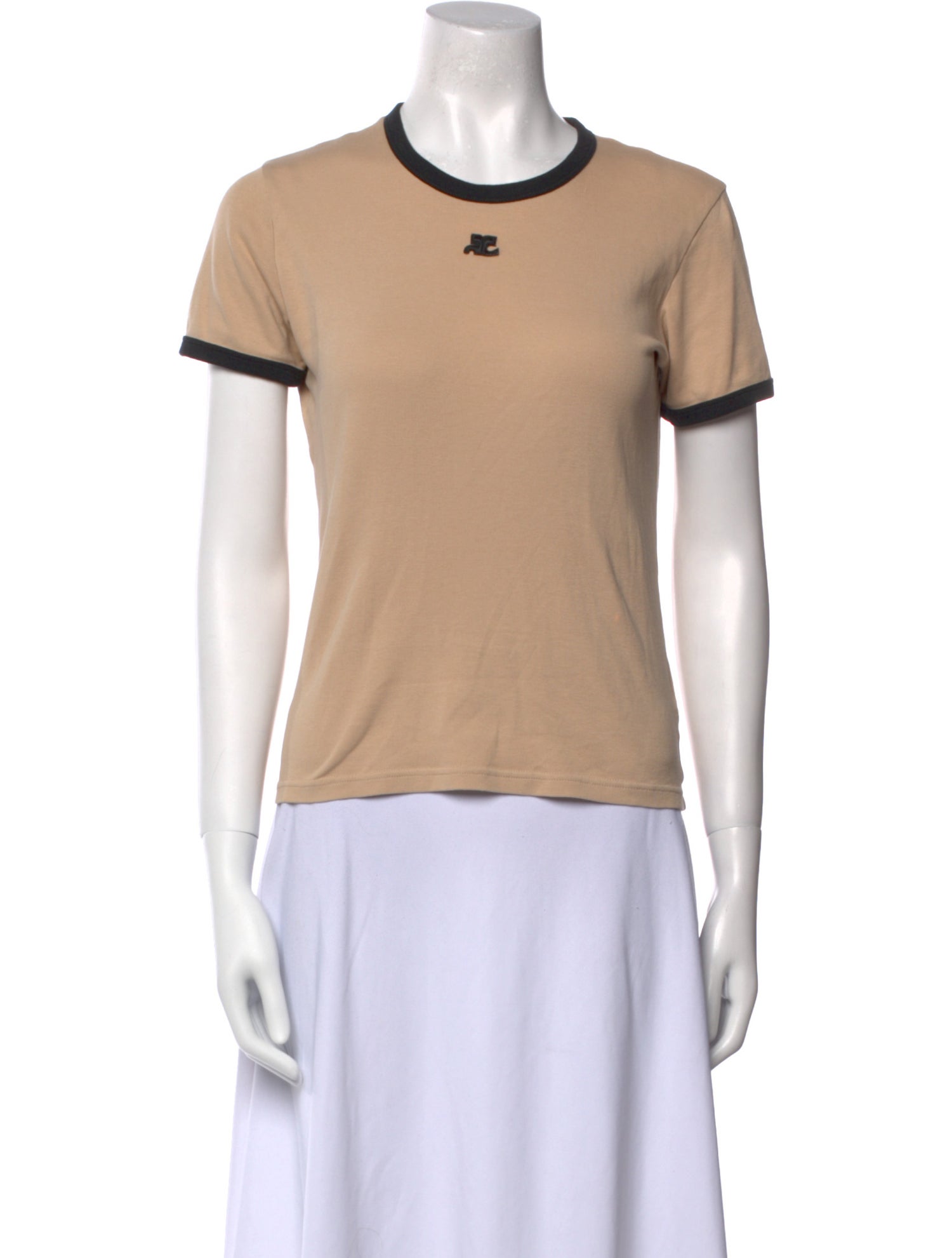 Courrèges Crew Neck Short Sleeve T-Shirt