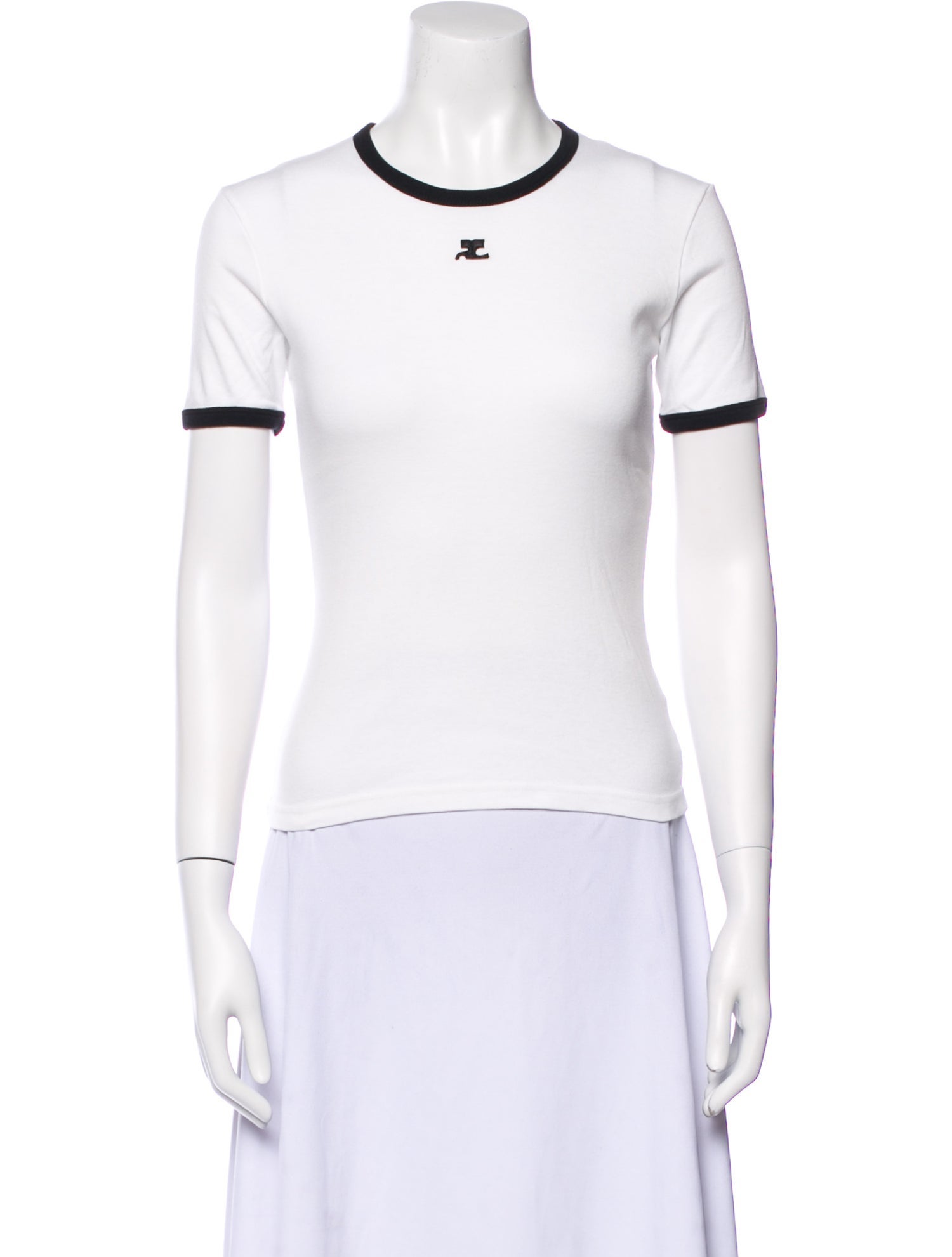 Courrèges Crew Neck Short Sleeve T-Shirt