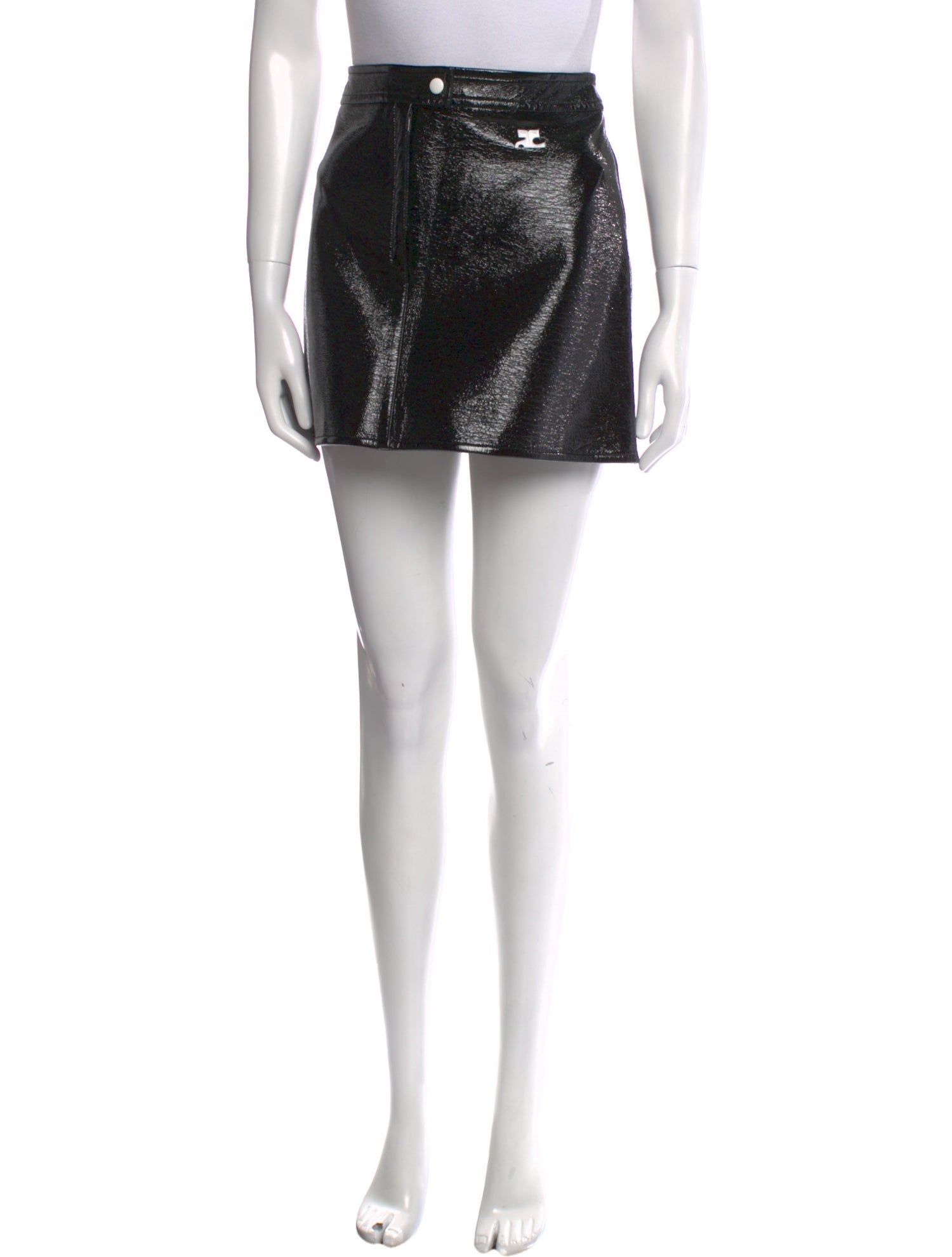 Courrèges Embroidered Accent Mini Skirt