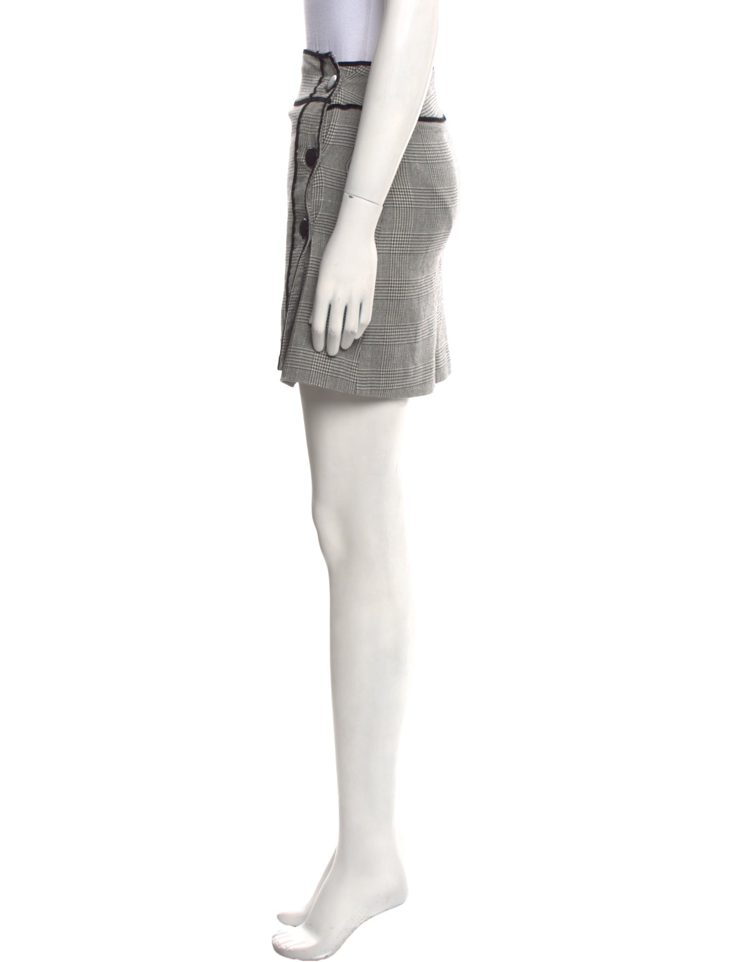 Courrèges Plaid Print Mini Skirt