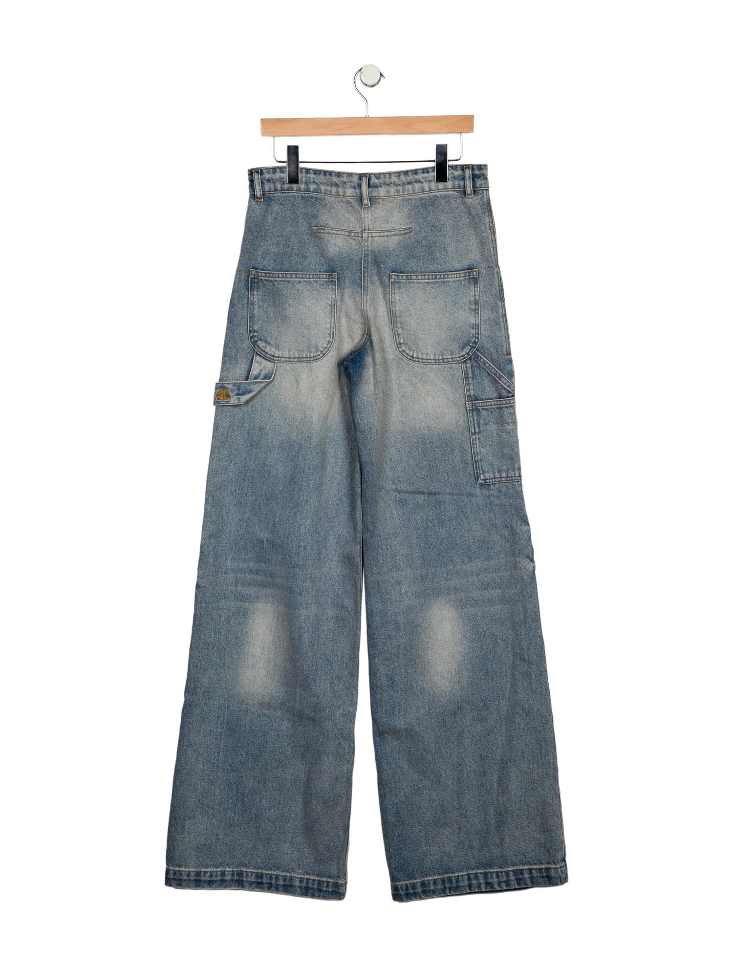 Courrèges High-Rise Wide Leg Jeans