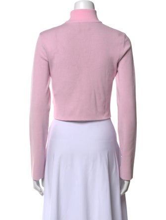 Courrèges Graphic Print Turtleneck Crop Top