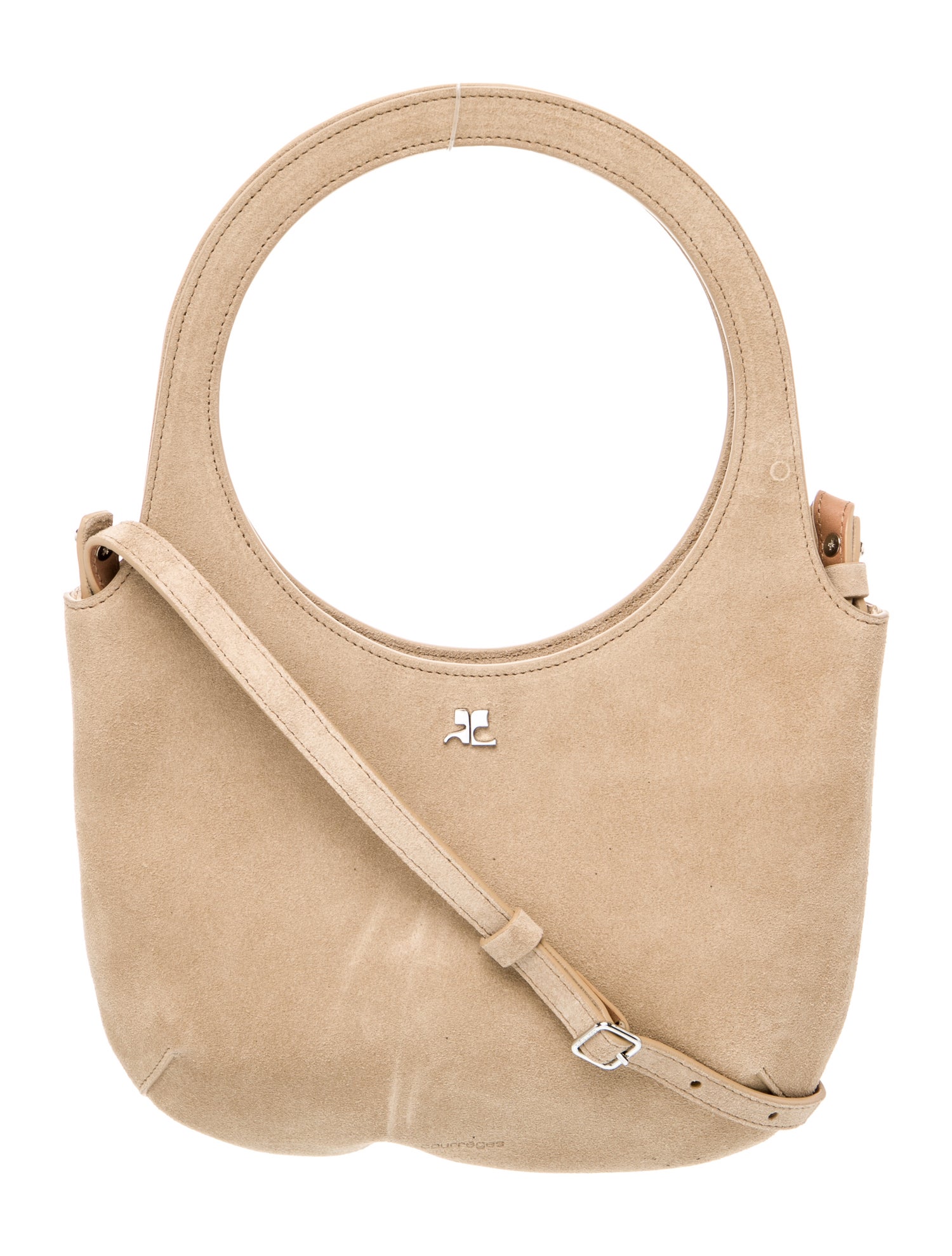 Courrèges Suede Top Handle Bag