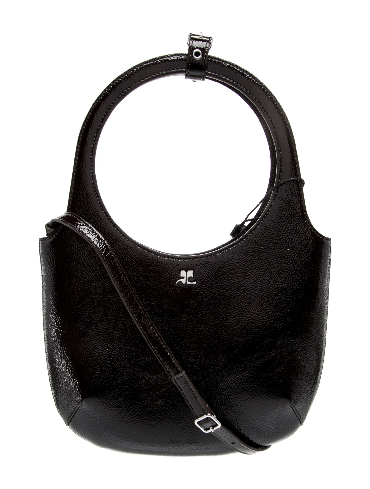 Courrèges Patent Leather Top Handle Bag w/ Tags