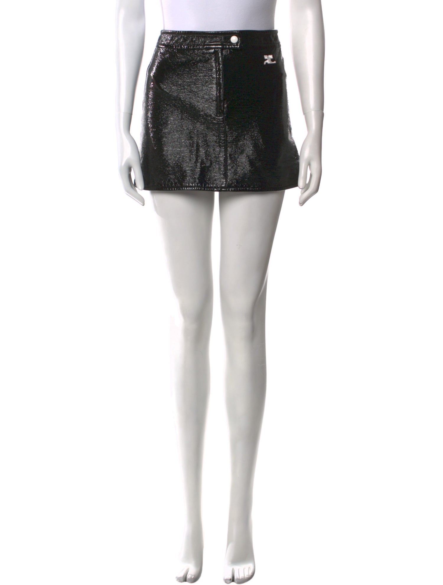 Courrèges Embroidered Accent Mini Skirt