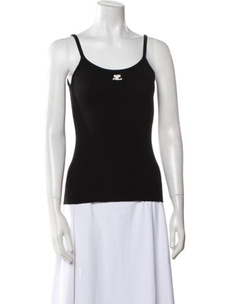 Courrèges Scoop Neck Sleeveless Top