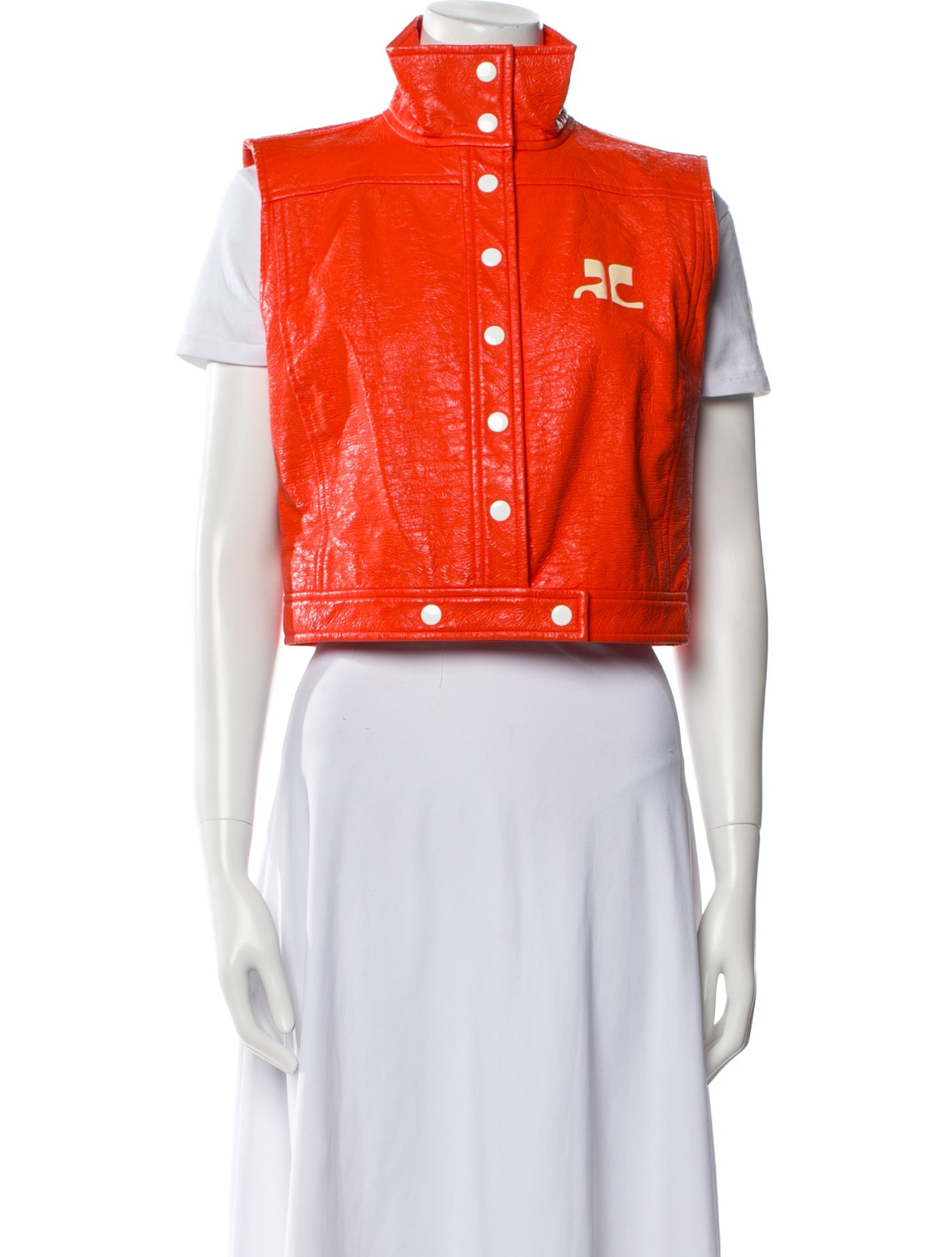 Courrèges Graphic Print Vest