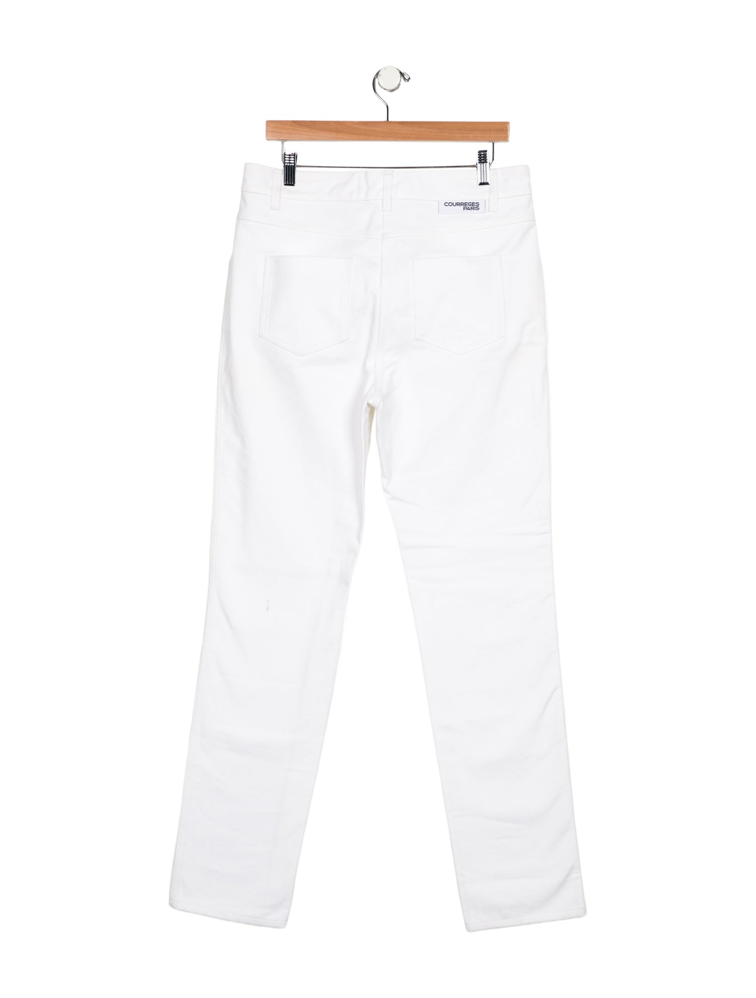 Courrèges High-Rise Straight Leg Jeans
