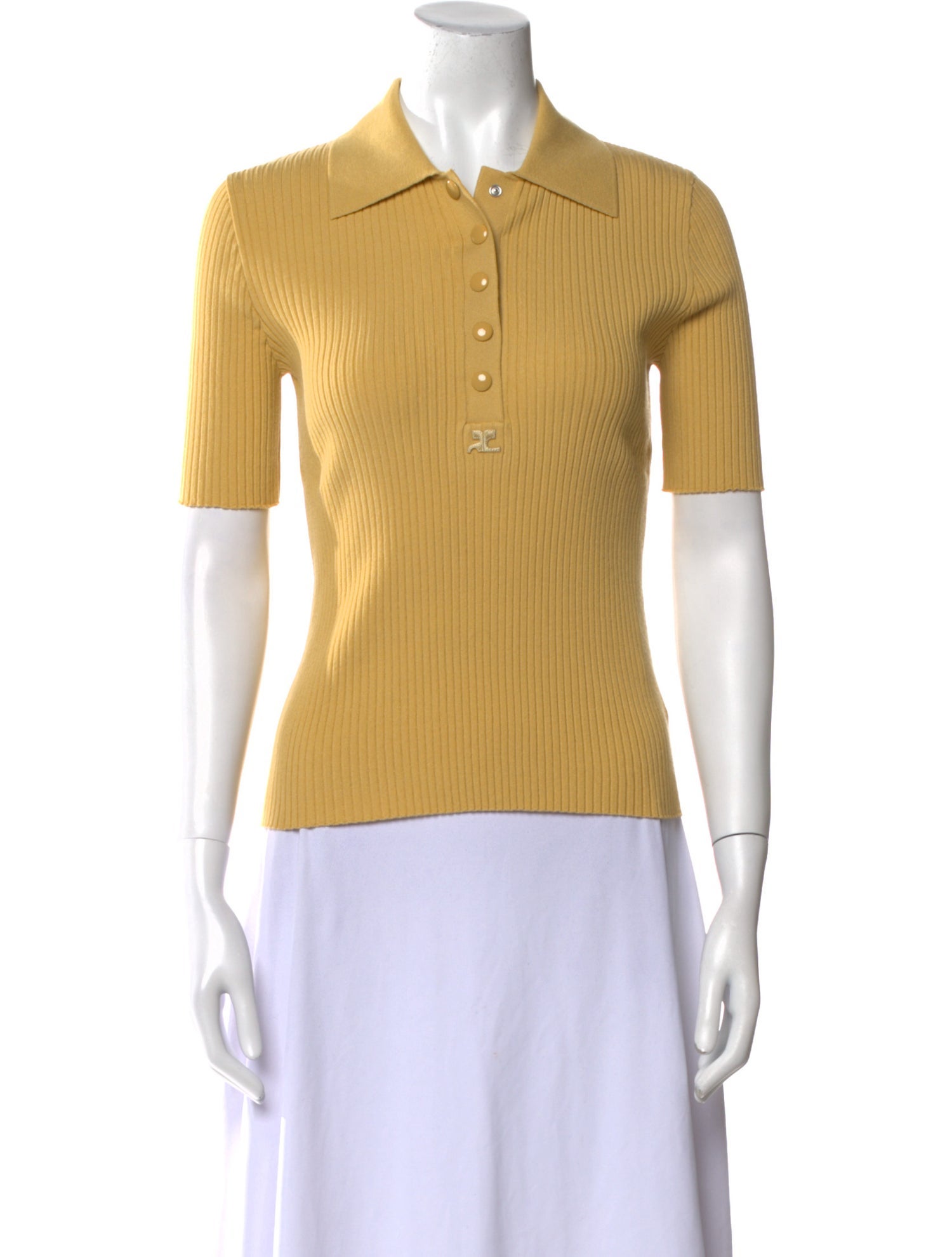 Courrèges Short Sleeve Polo