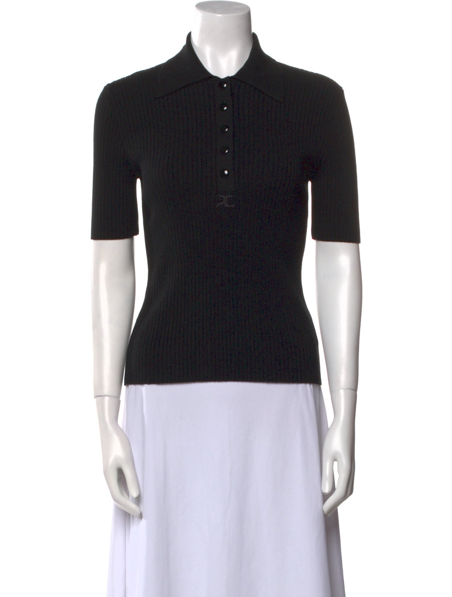 Courrèges Short Sleeve Polo