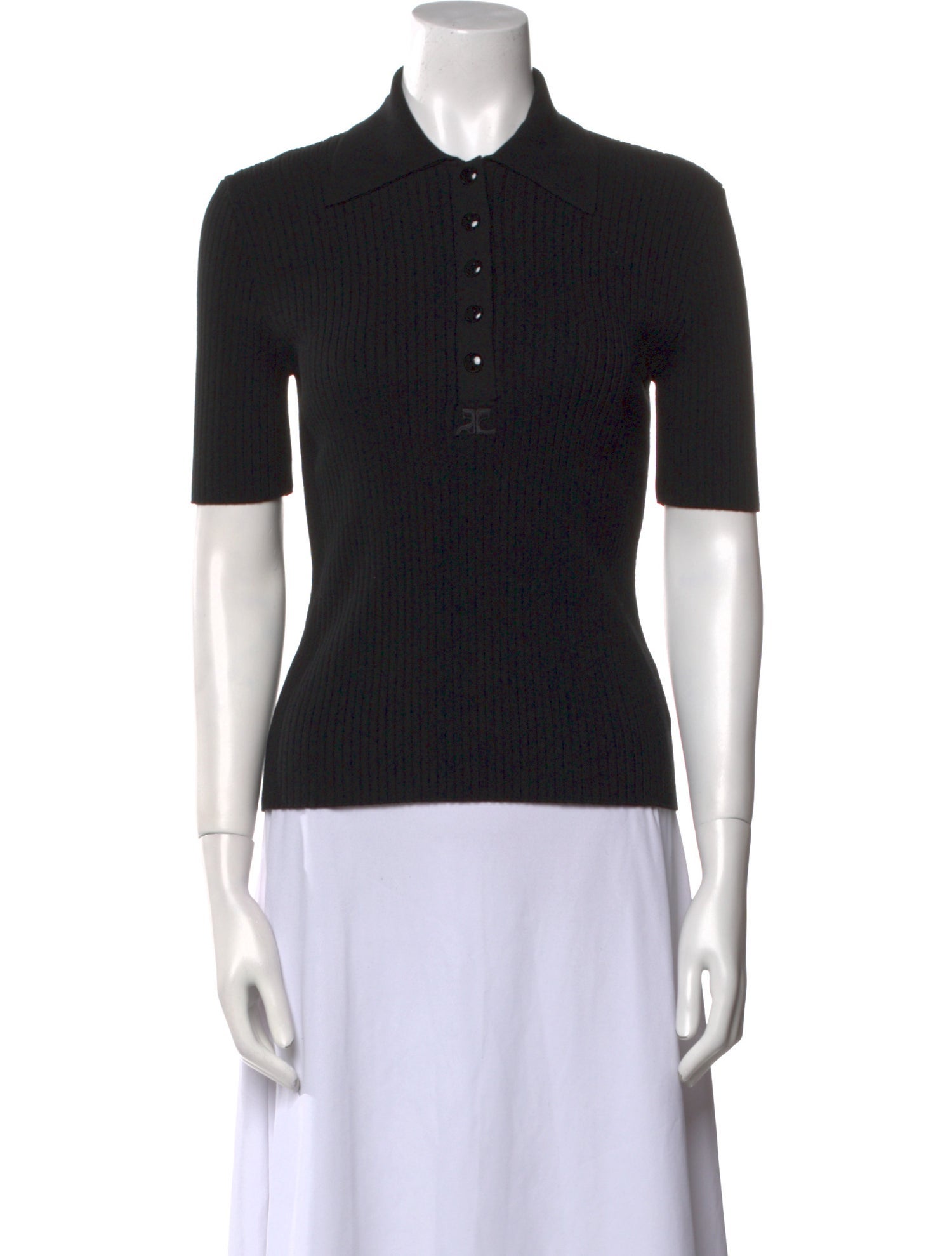 Courrèges Short Sleeve Polo