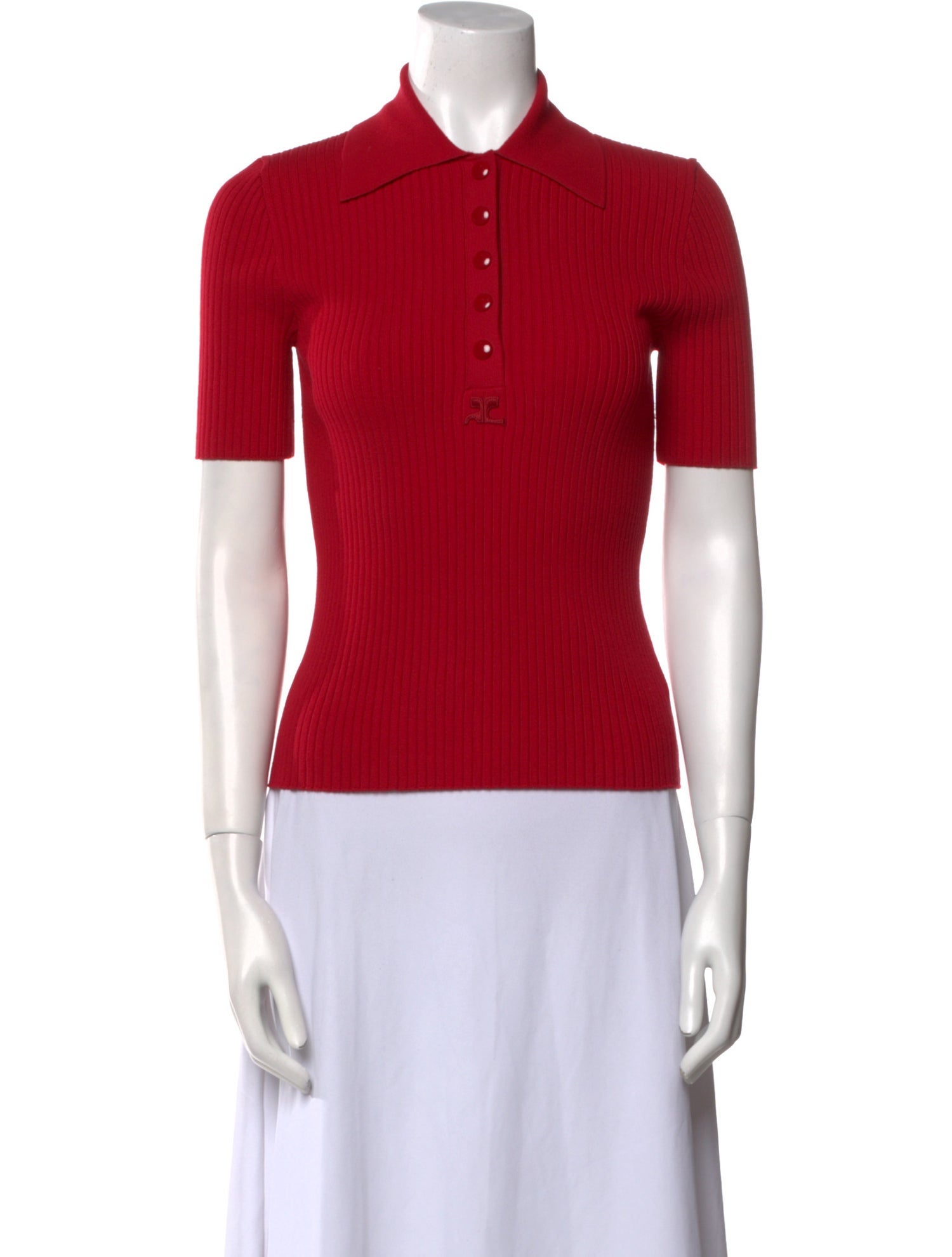 Courrèges Short Sleeve Polo