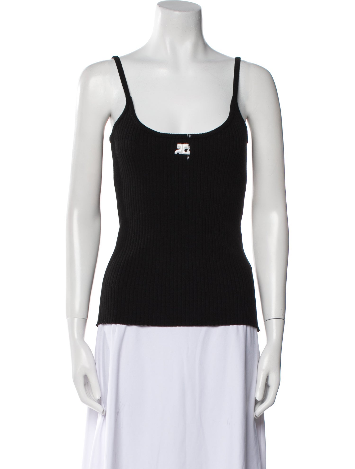Courrèges Scoop Neck Sleeveless Top