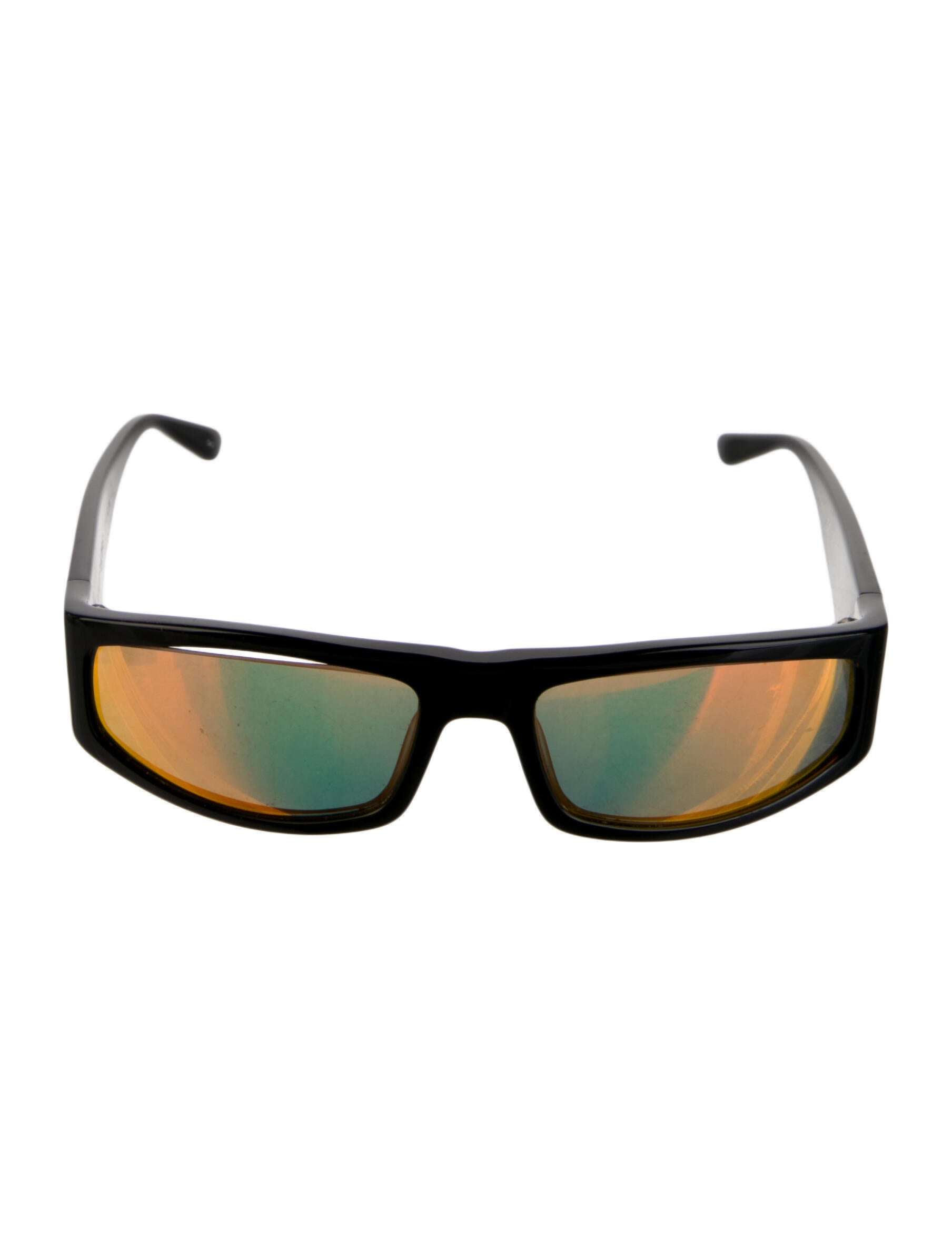 Courrèges Square Mirrored Sunglasses