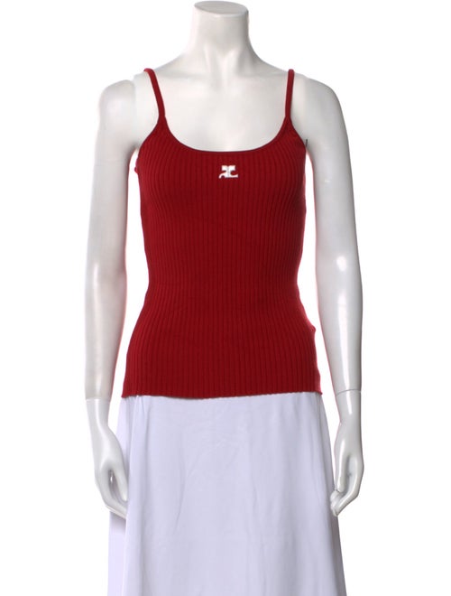 Courrèges Scoop Neck Sleeveless Top