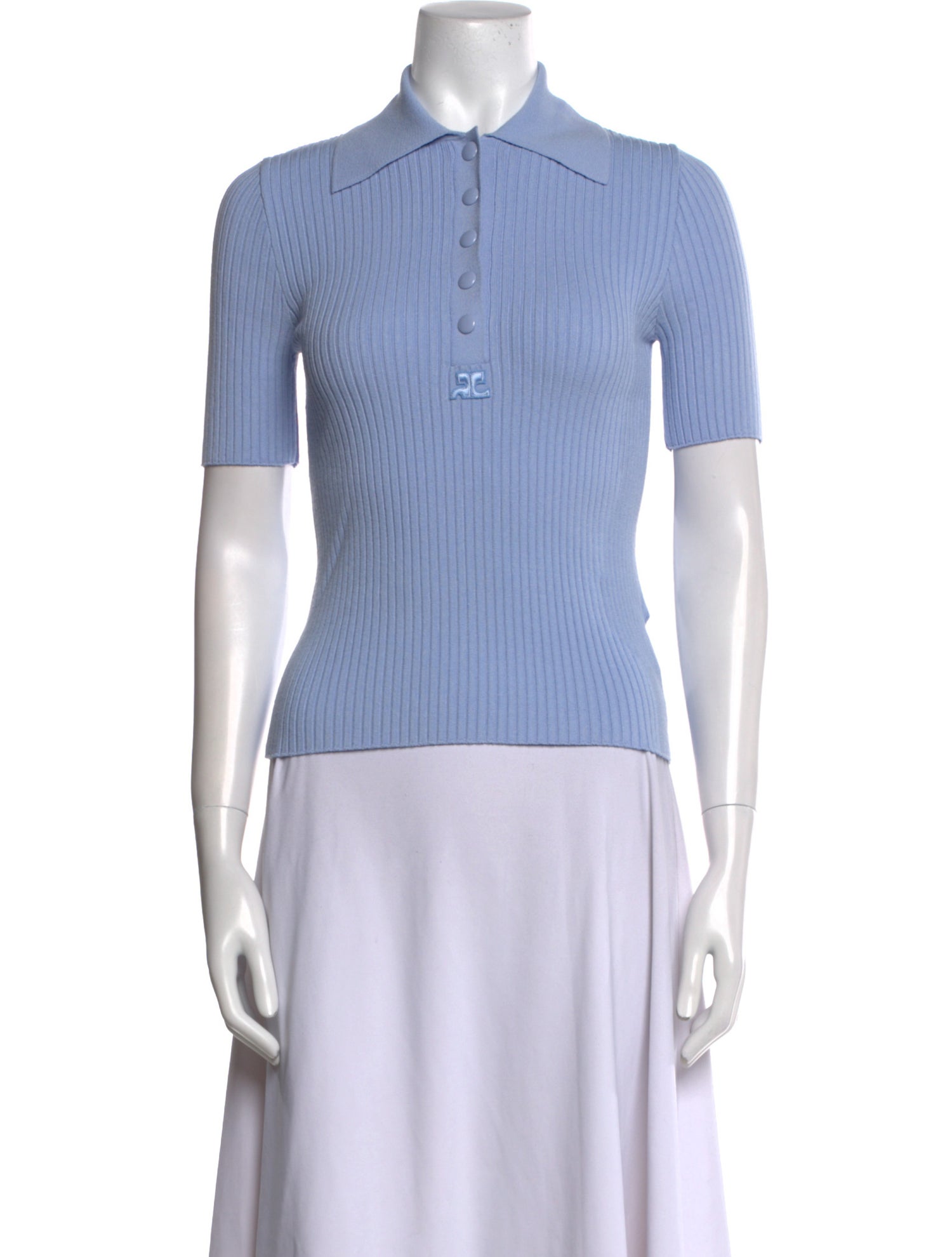 Courrèges Short Sleeve Polo