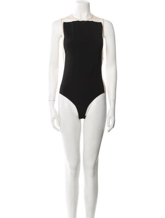 Courrèges Square Neckline Sleeveless Bodysuit
