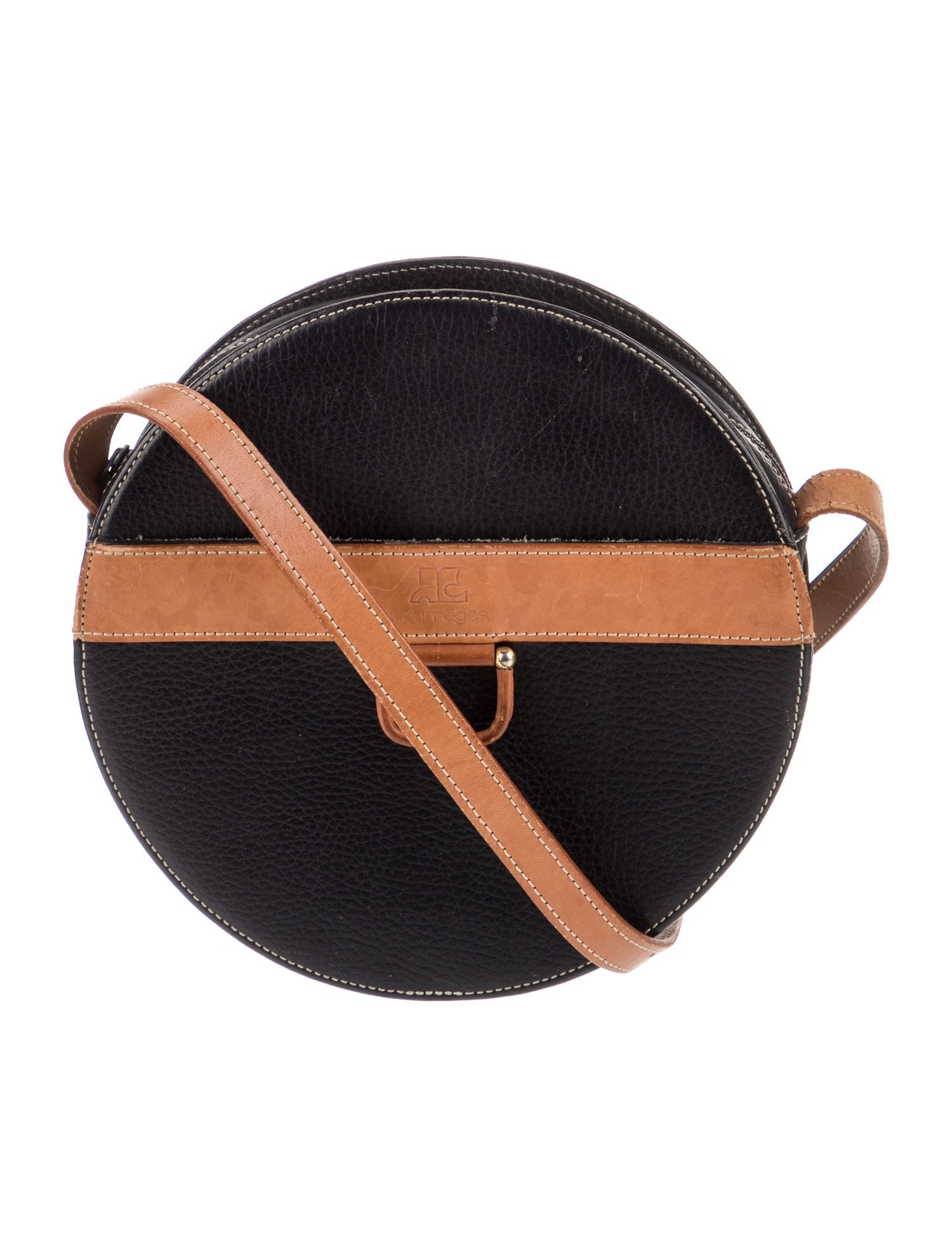 Courrèges Leather Crossbody Bag Vintage