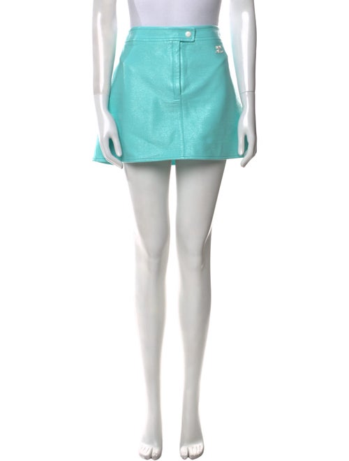 Courrèges Embroidered Accent Mini Skirt