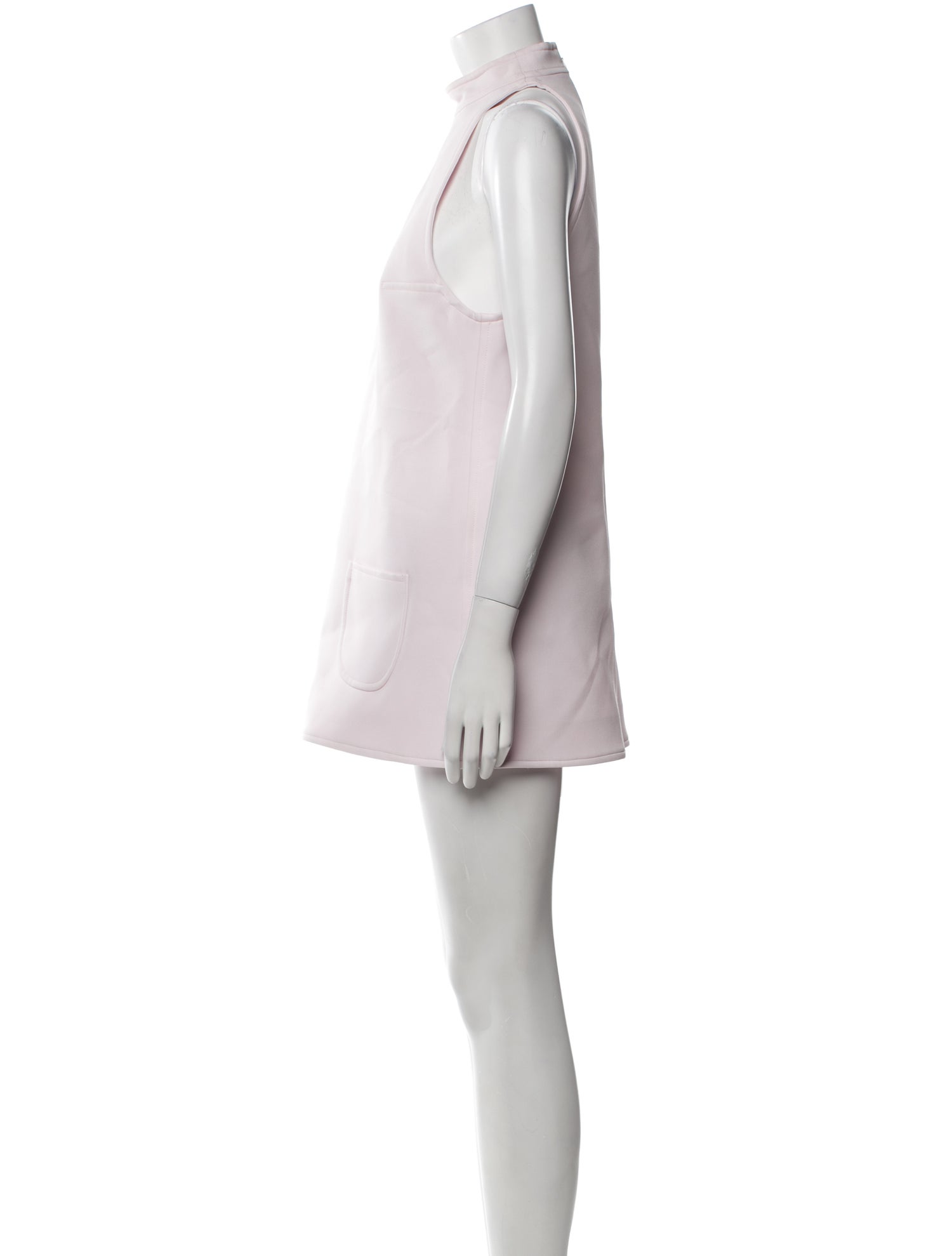Courrèges Mock Neck Mini Dress