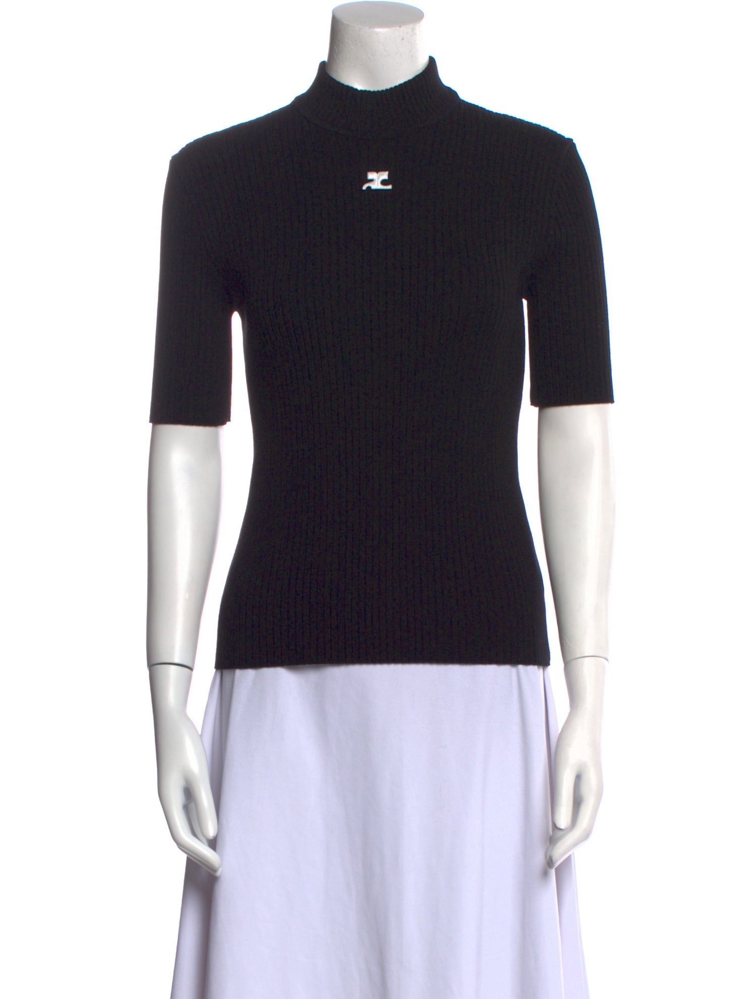 Courrèges Mock Neck Sweater