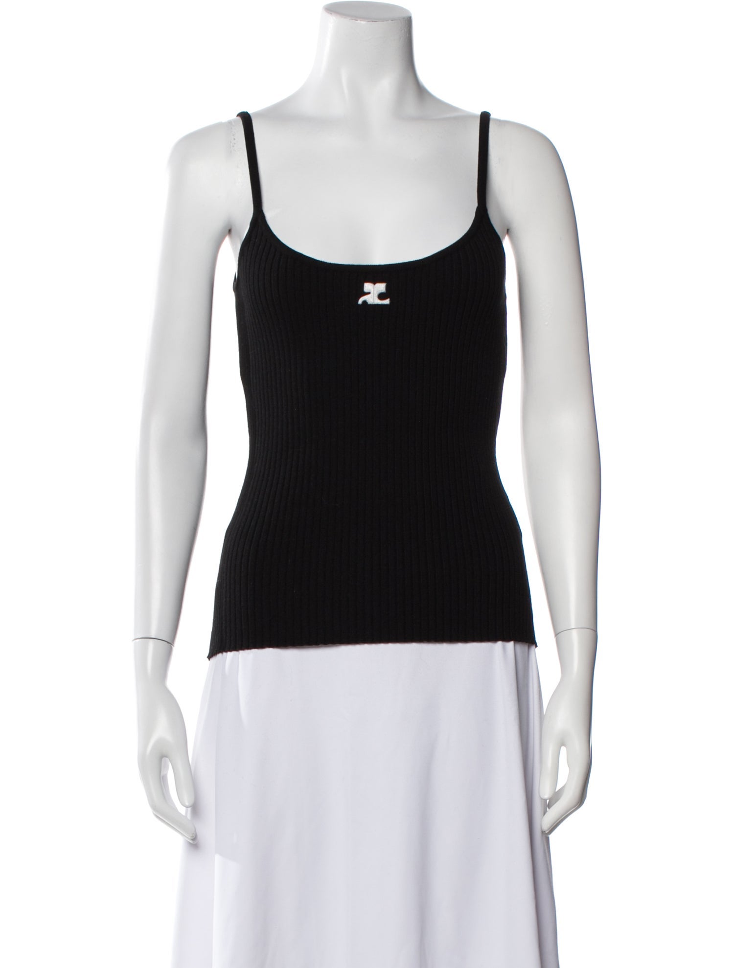 Courrèges Scoop Neck Sleeveless Top