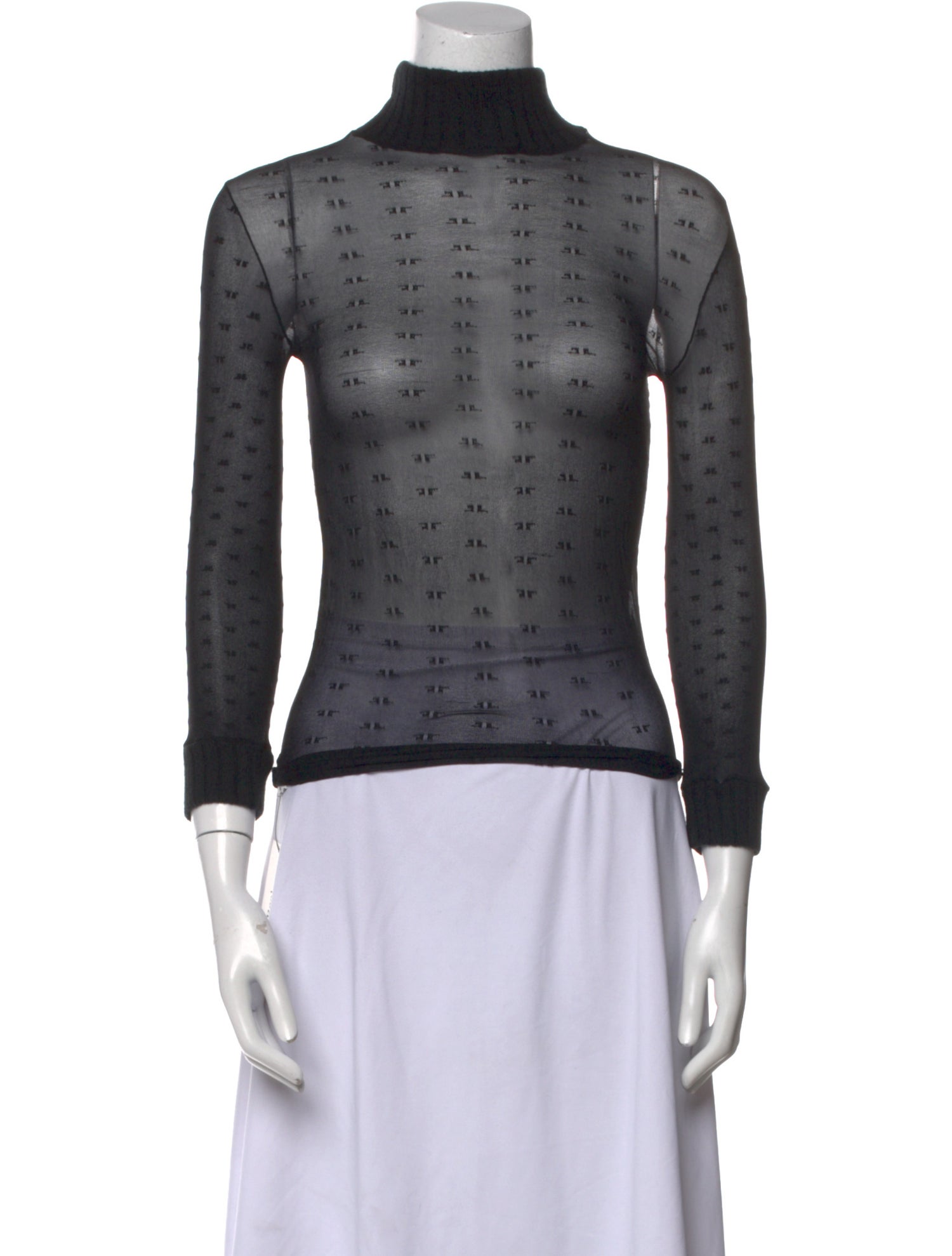 Courrèges Turtleneck Long Sleeve Top