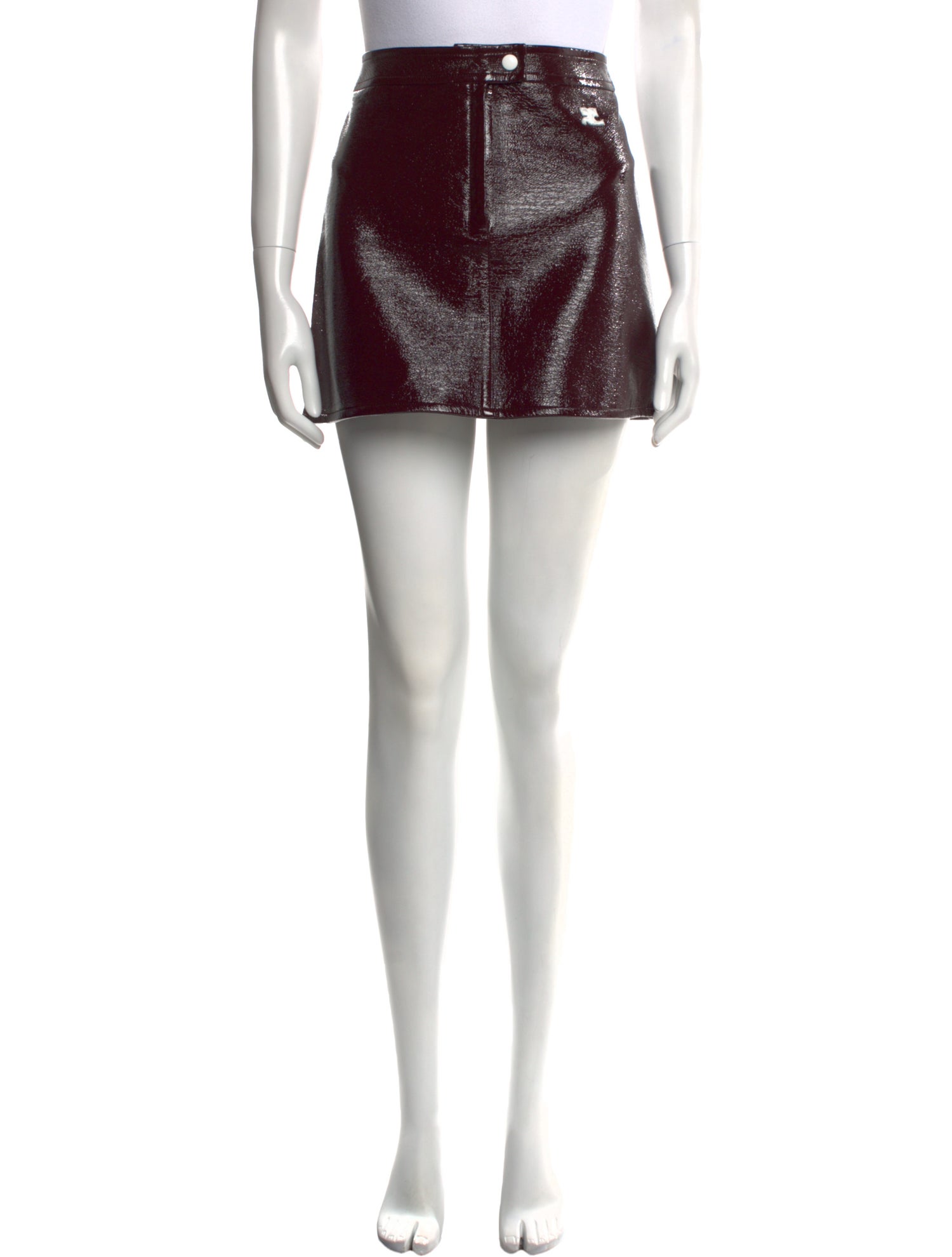 Courrèges Faux Leather Mini Skirt