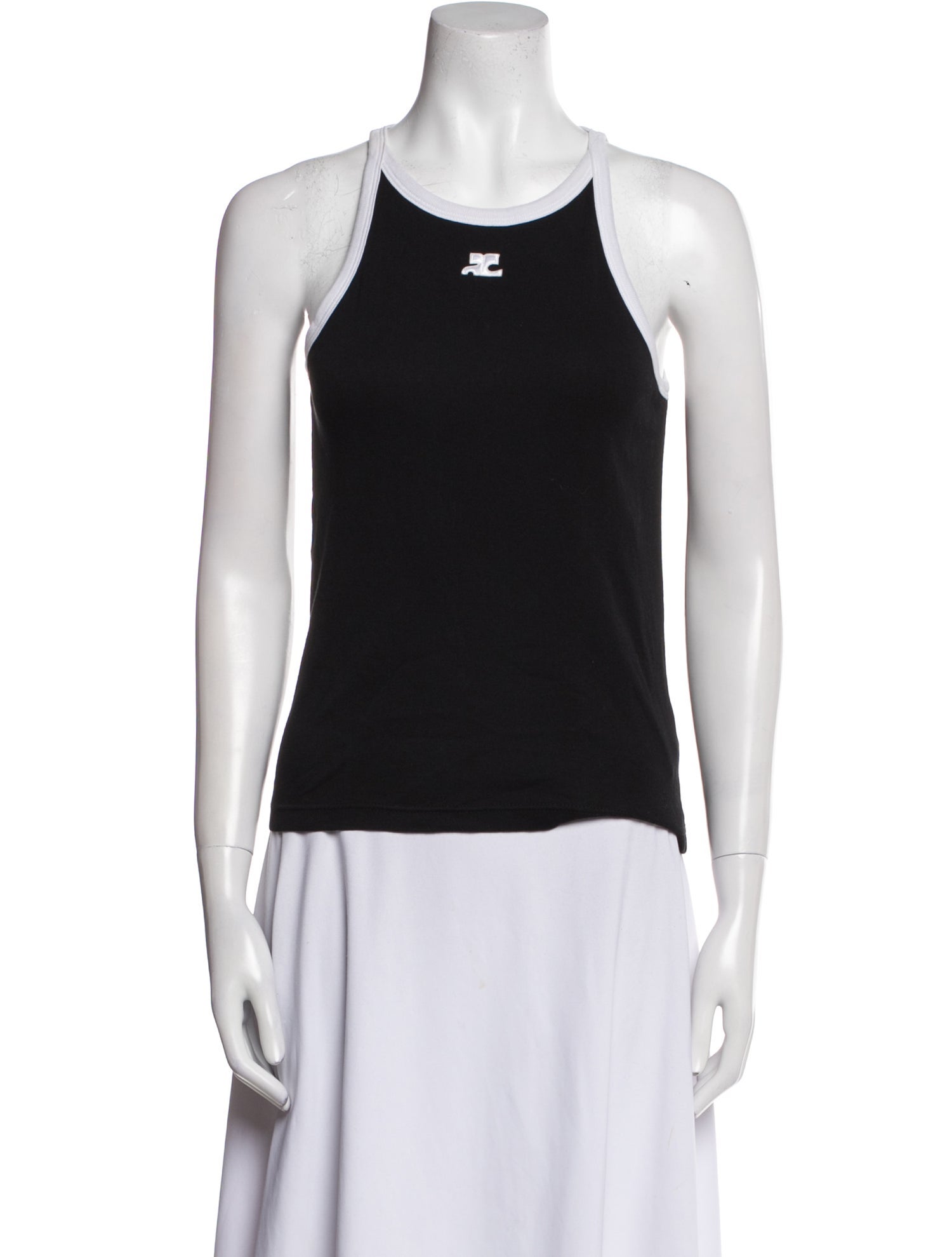 Courrèges Scoop Neck Sleeveless Top