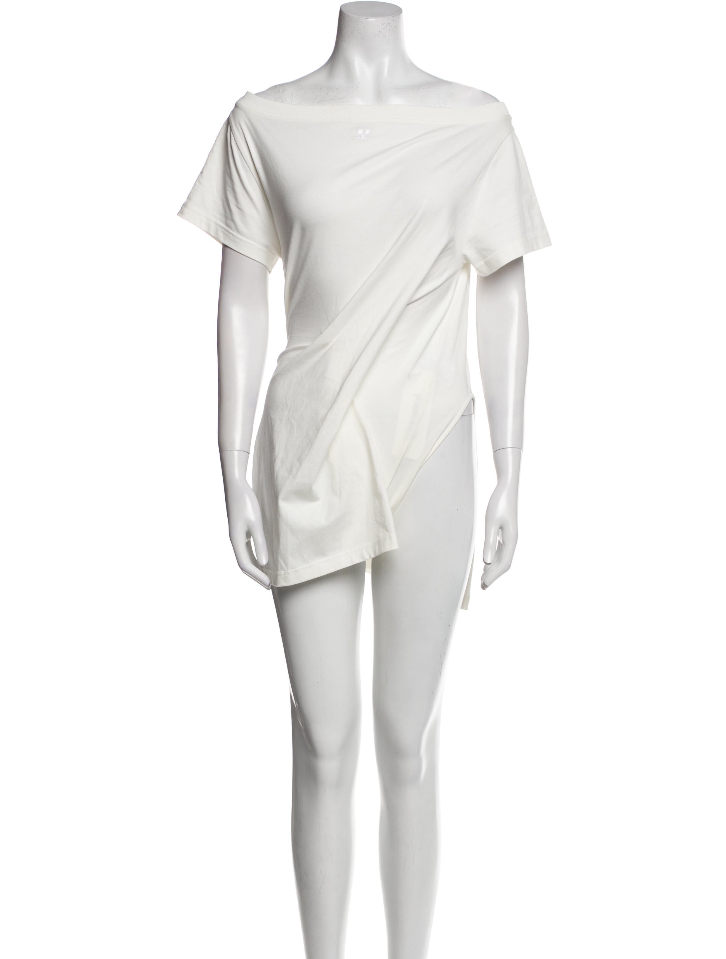 Courrèges One-Shoulder Short Sleeve Tunic