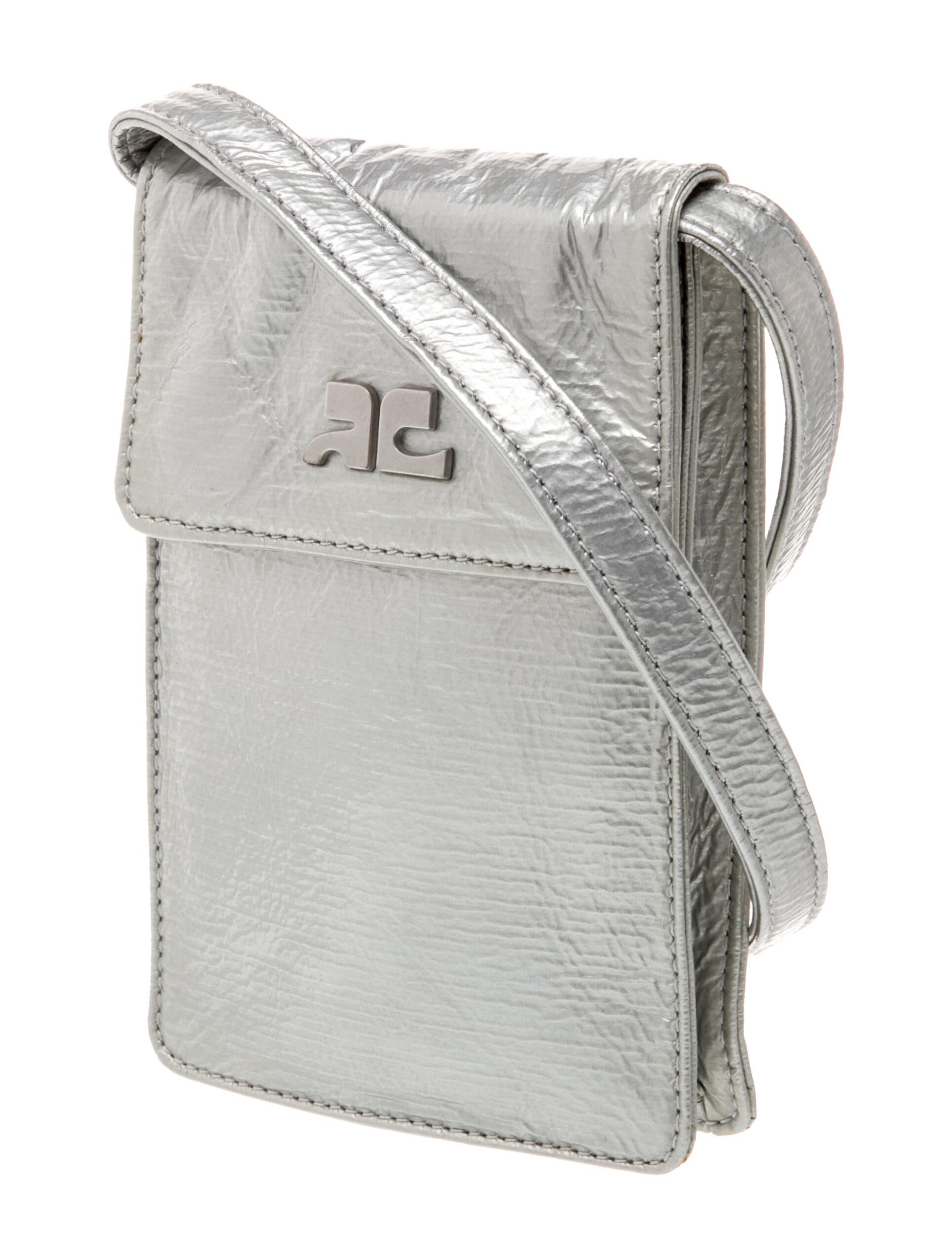 Courrèges Patent Leather Crossbody Bag