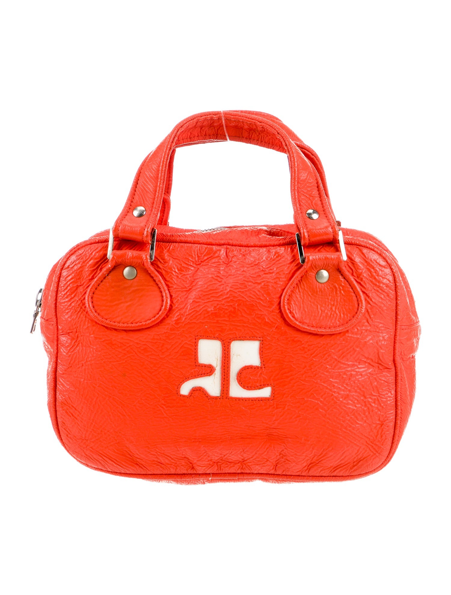 Courrèges Leather Top Handle Bag