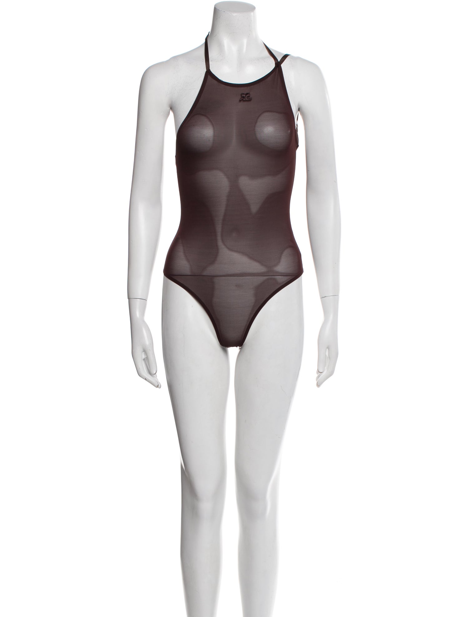 Courrèges Halterneck Sleeveless Bodysuit