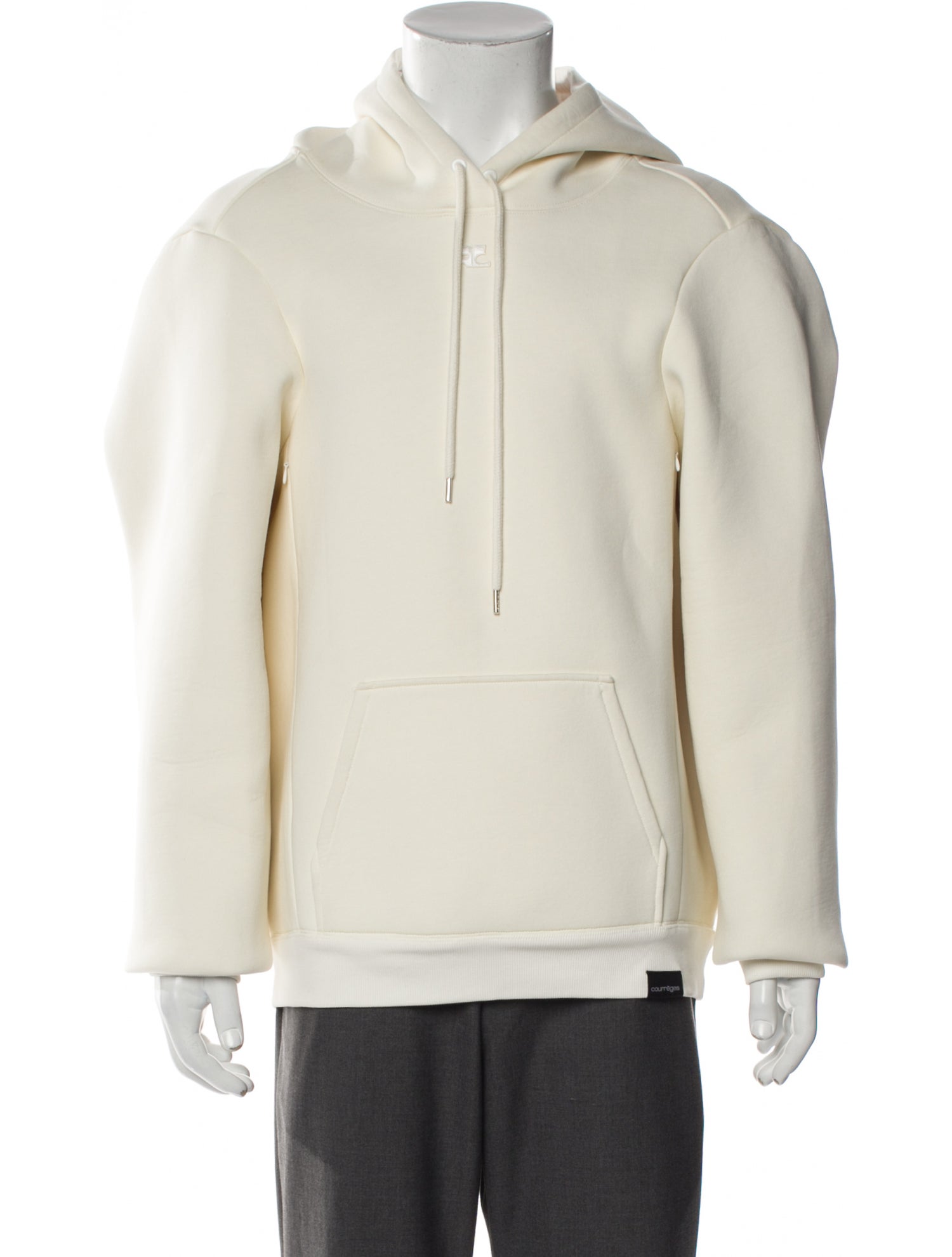 Courrèges Crew Neck Long Sleeve Hoodie