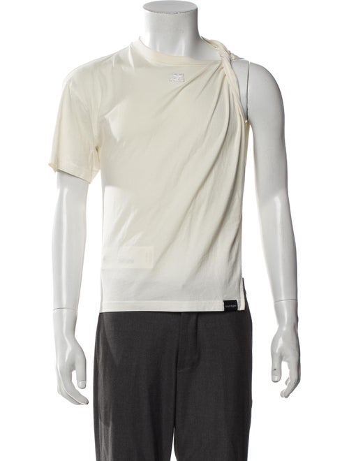 Courrèges Crew Neck Sleeveless T-Shirt