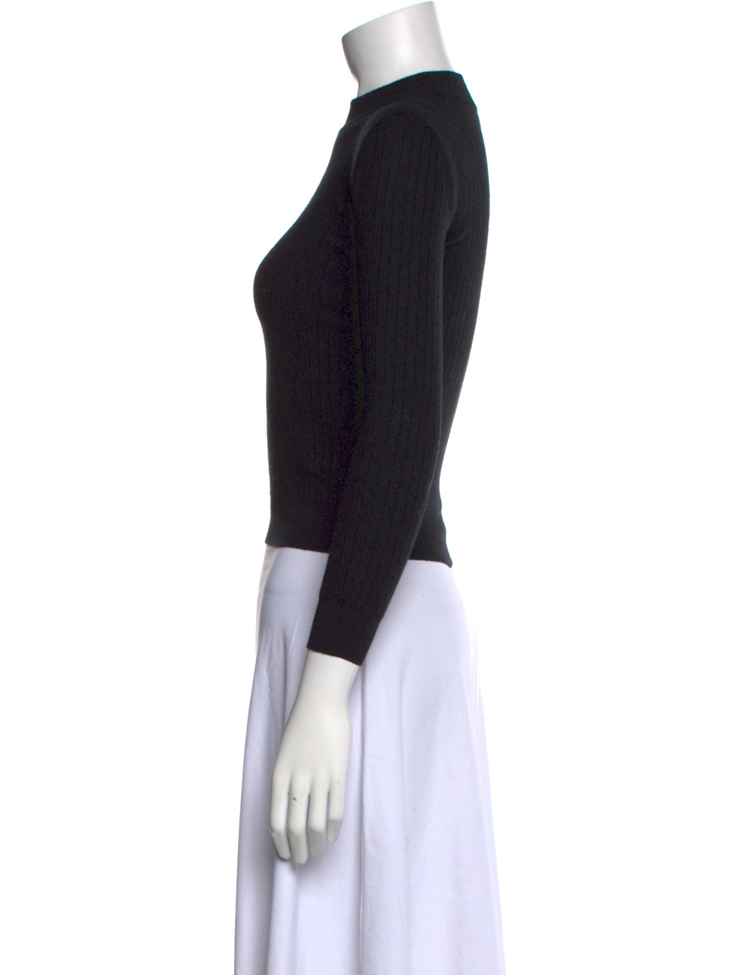 Courrèges Merino Wool Mock Neck Sweater