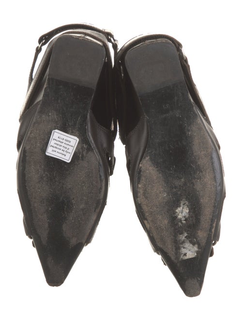 Courrèges Leather Lace-Up Boots