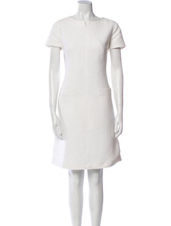 Courrèges Bateau Neckline Knee-Length Dress