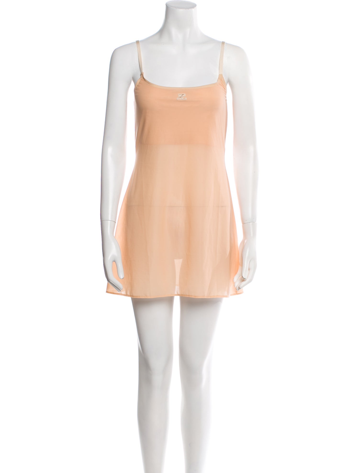 Courrèges Square Neckline Mini Dress w/ Tags