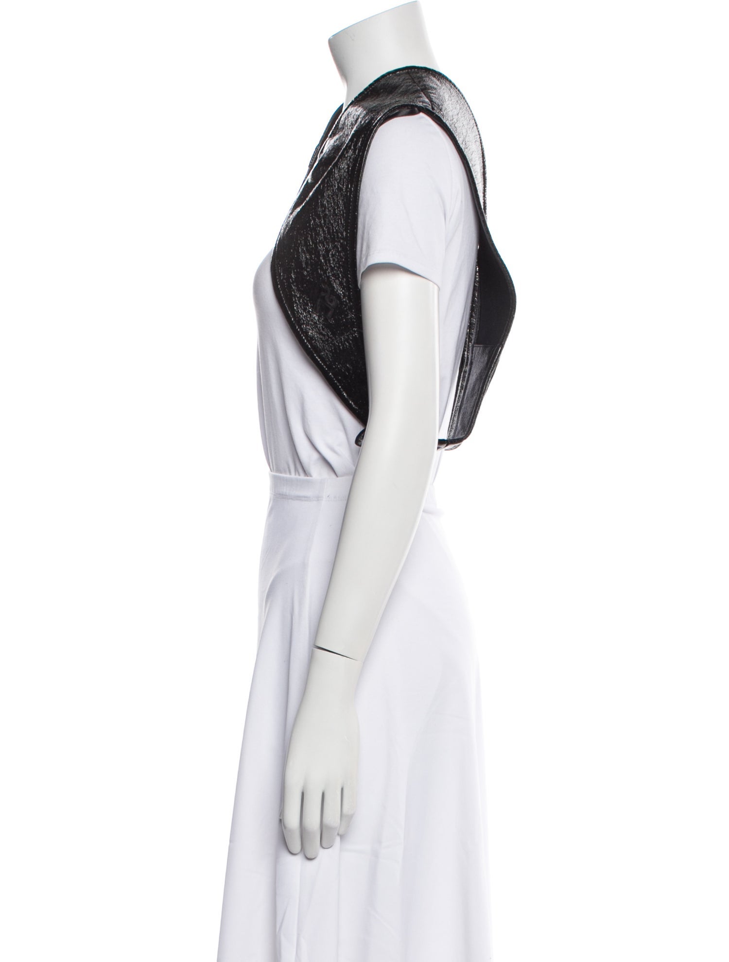 Courrèges Faux Leather Printed Bolero w/ Tags