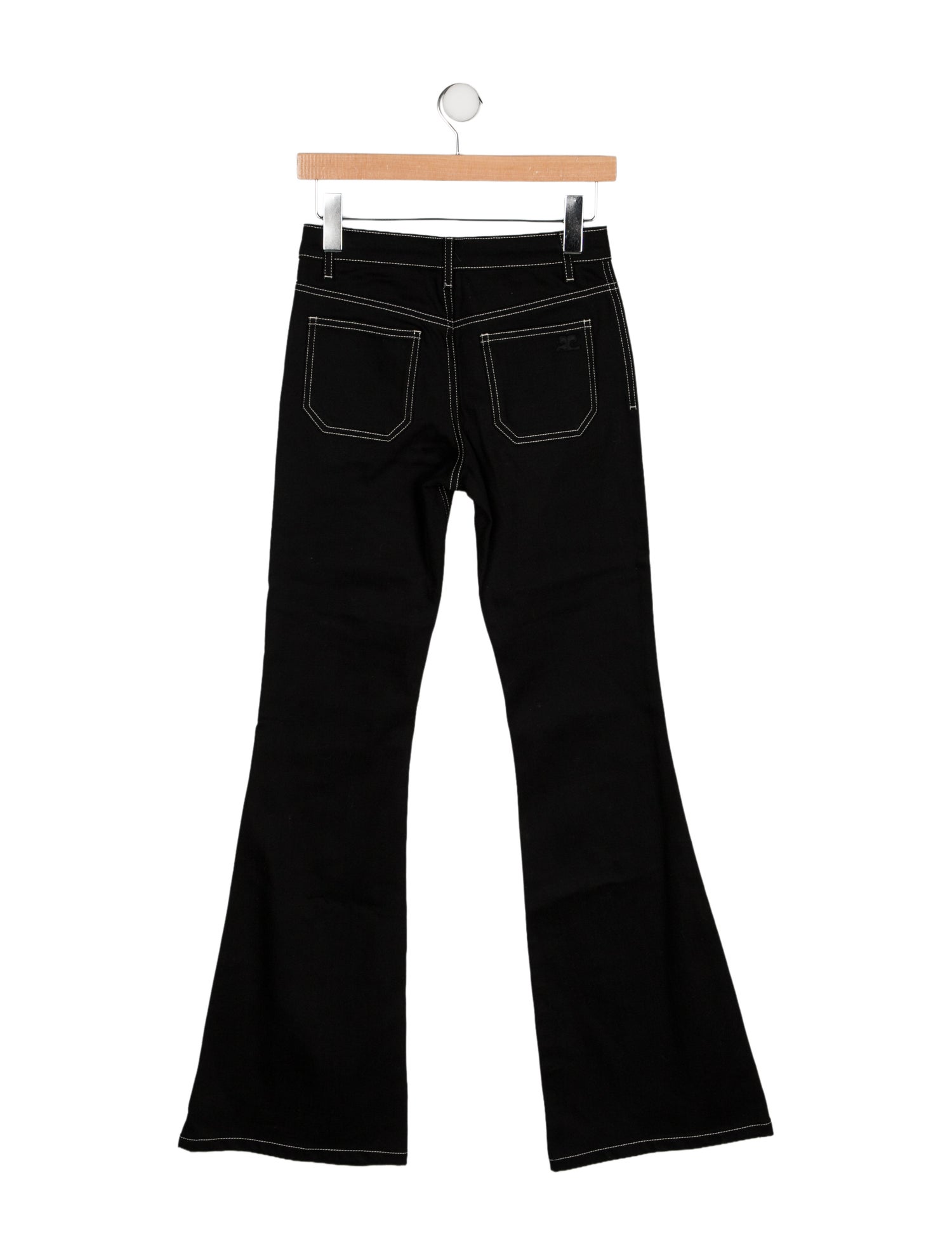 Courrèges Mid-Rise Wide Leg Jeans