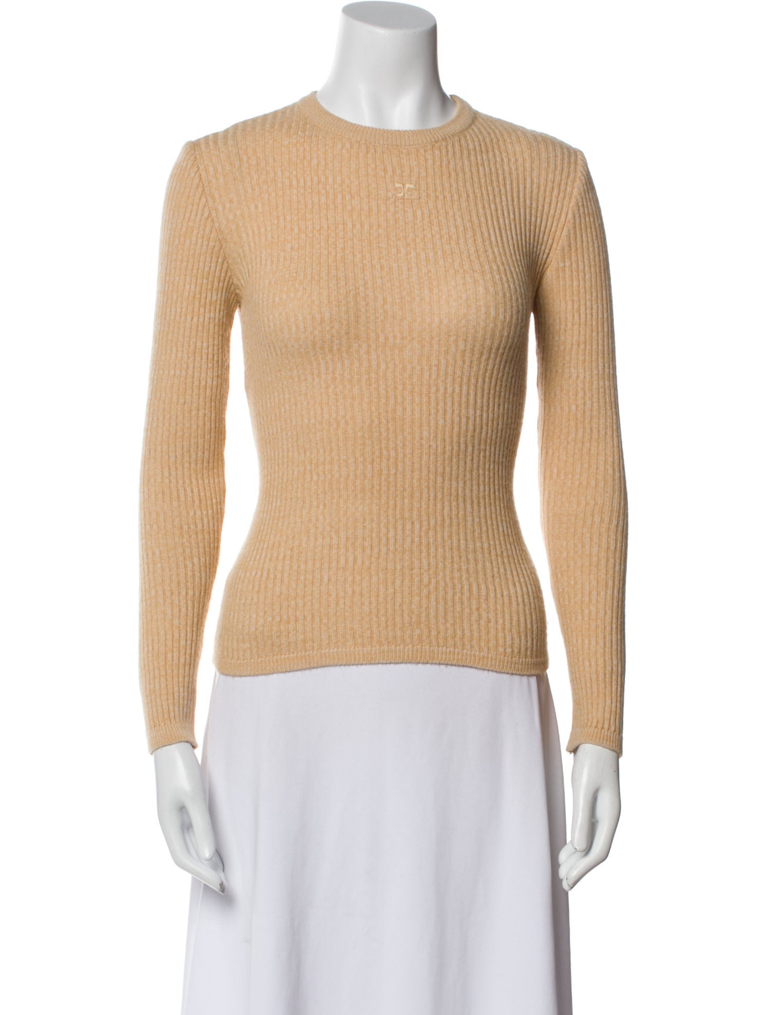 Courrèges Wool Crew Neck Sweater
