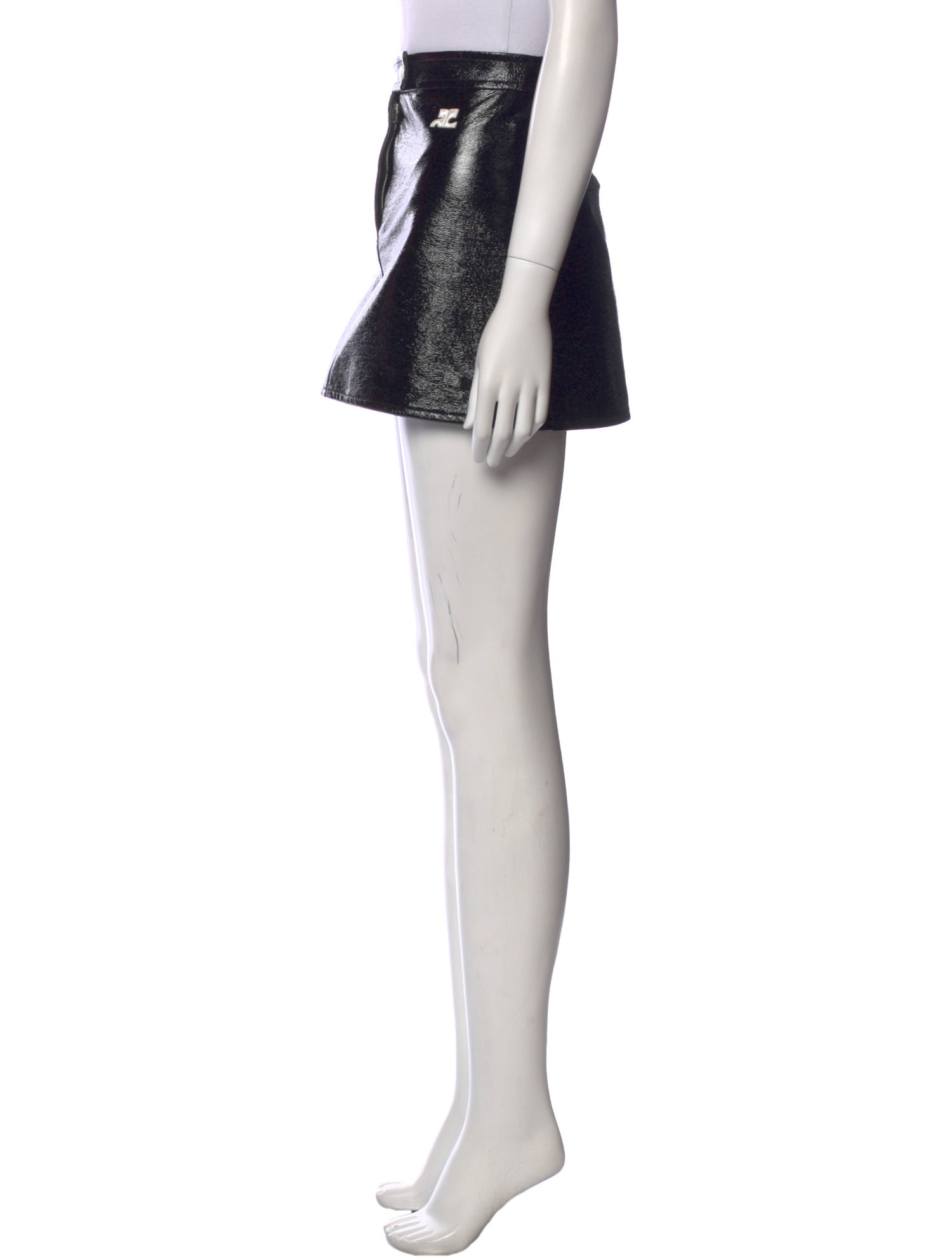 Courrèges Embroidered Accent Mini Skirt