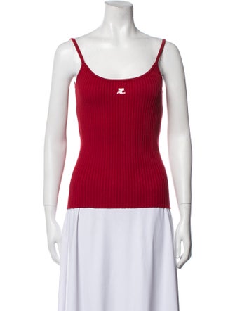 Courrèges Scoop Neck Sleeveless Top