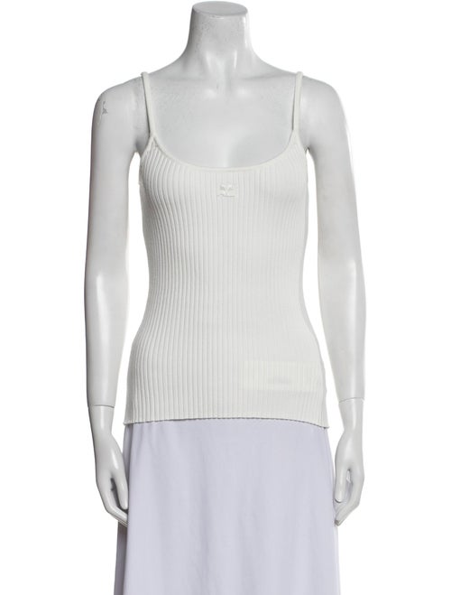 Courrèges Square Neckline Sleeveless Top